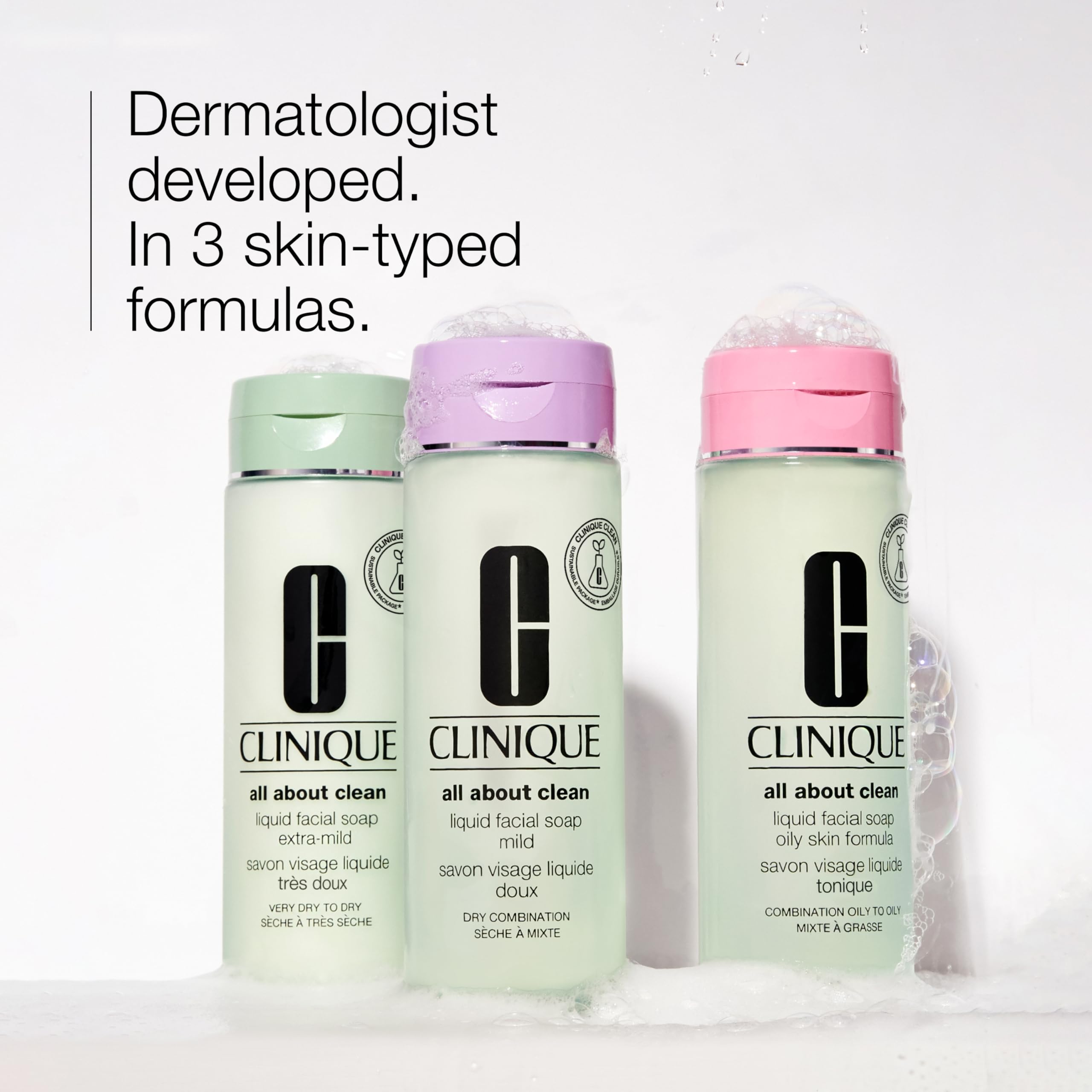 Clinique 3 Step All About Clean Liquid Facial Cleanser Soap | Face Wash for - Thumbnail 2