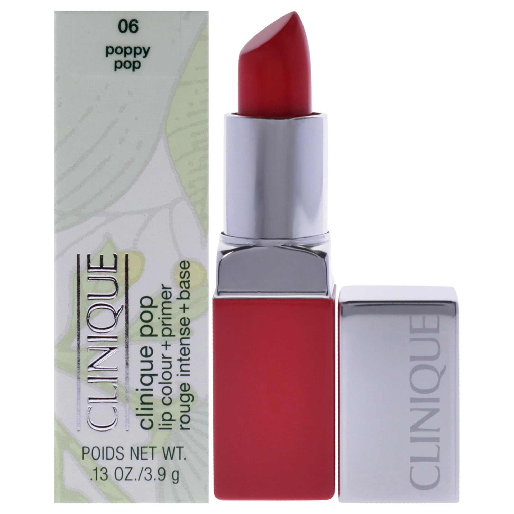 Clinique Pop Lip Color + Primer No. 06 Poppy 0.13 oz - Thumbnail 1