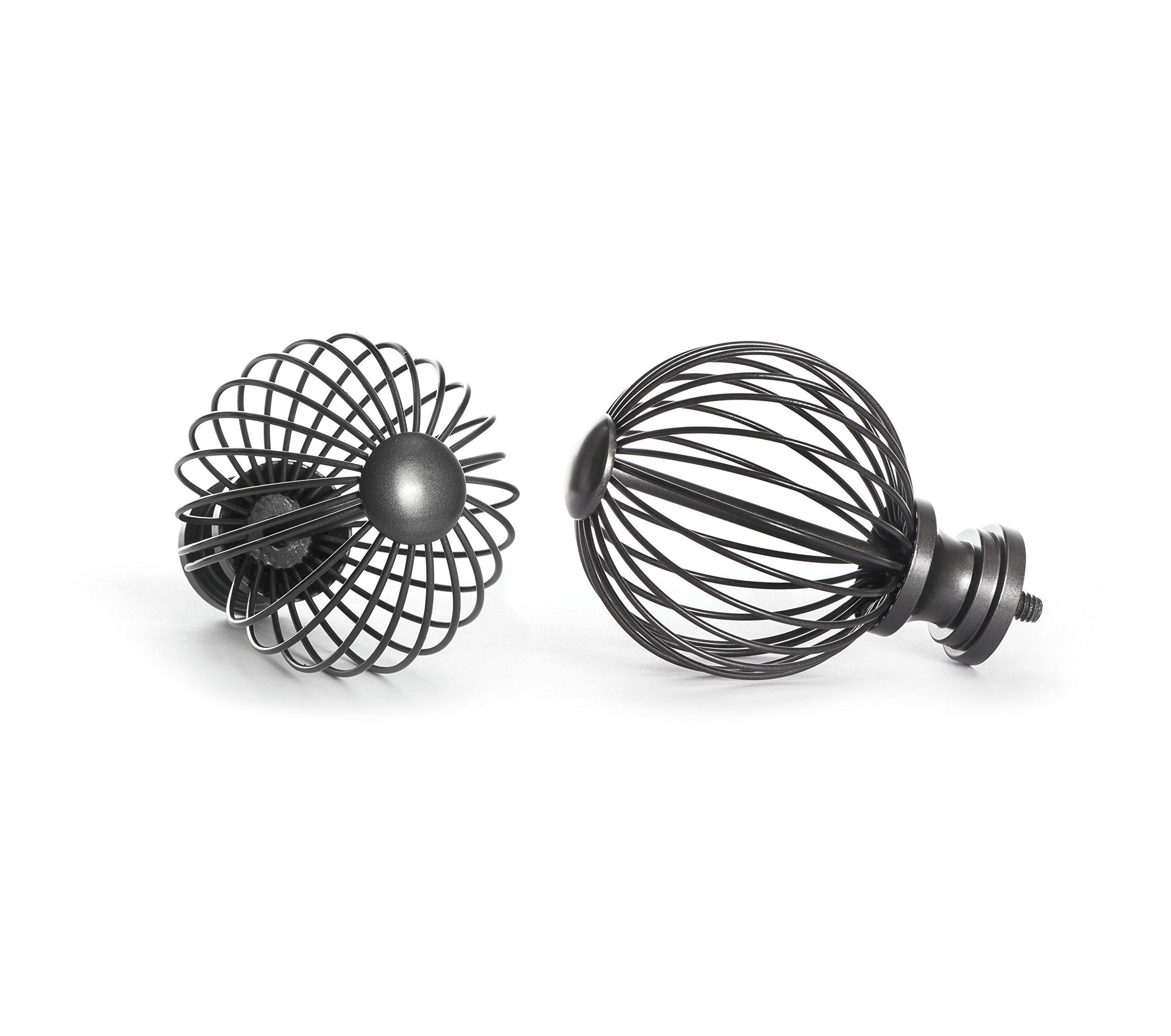 Sheffield Home Ultra Refined Cage In Pewter Curtain Rod Amg and Enchante - Thumbnail 2