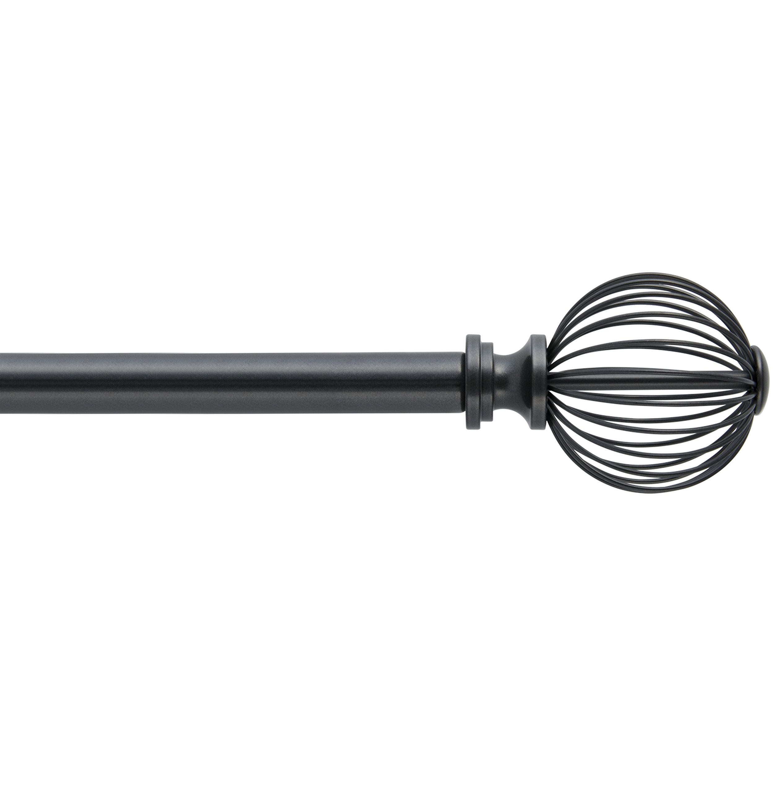 Sheffield Home Ultra Refined Cage In Pewter Curtain Rod Amg and Enchante