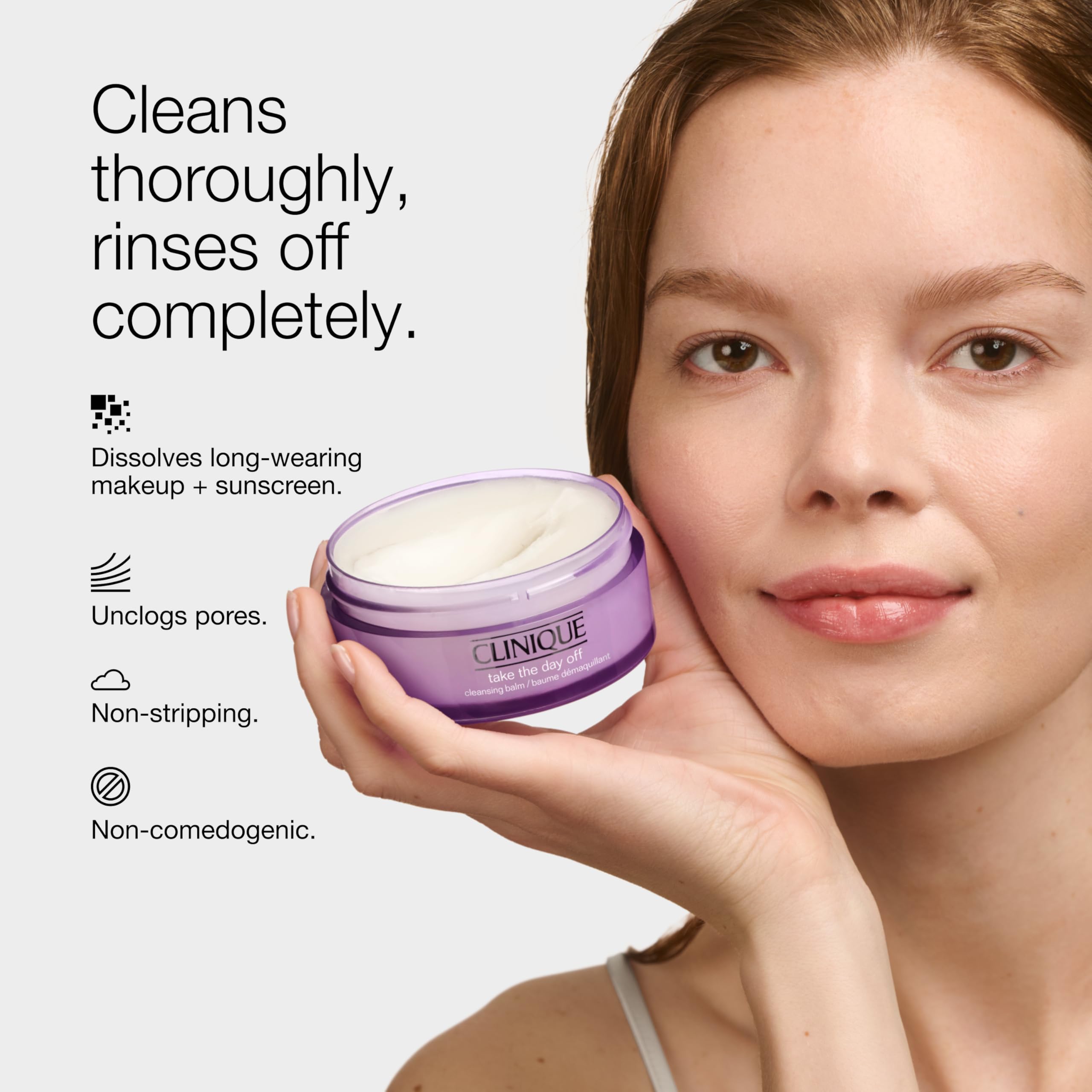 Clinique Take the Day Off Cleansing Balm Makeup Remover | Dissolves Face + Eye - Thumbnail 2
