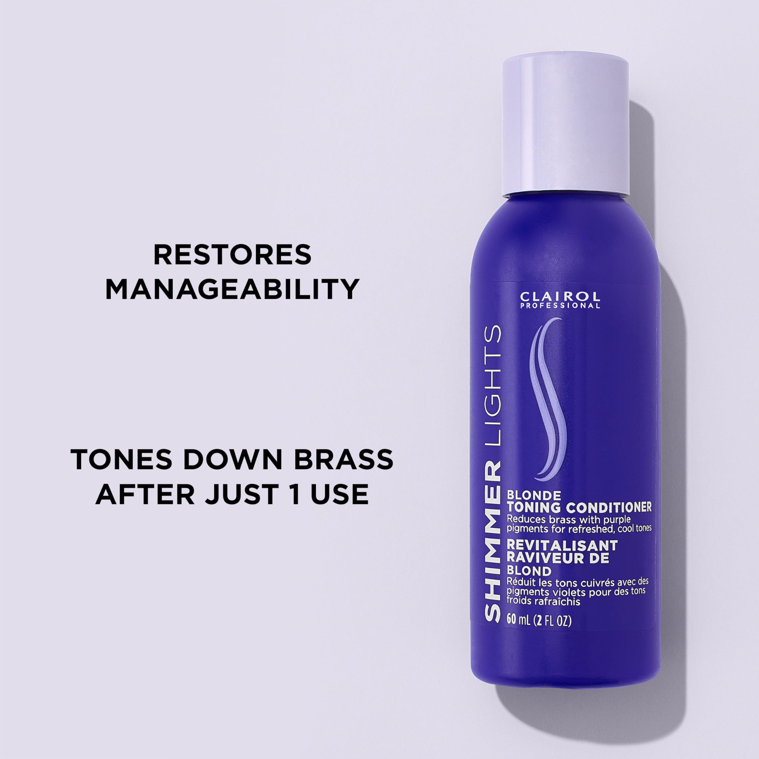 Clairol Professional Shimmer Lights Purple Conditioner | Neutralizes Brass - Thumbnail 2