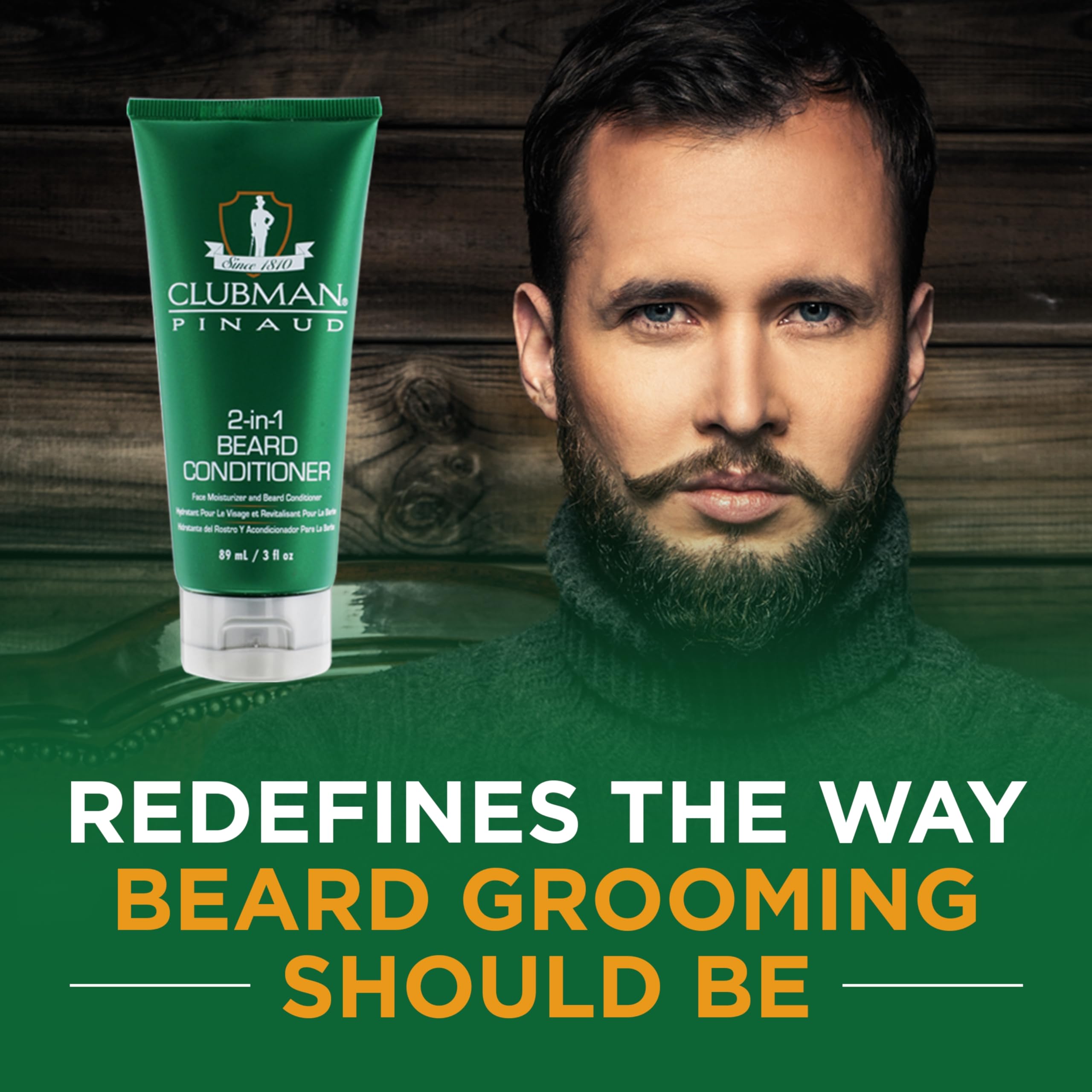 Clubman Pinaud 2 In 1 Beard Conditioner and Face Moisturizer 3 oz - Thumbnail 2