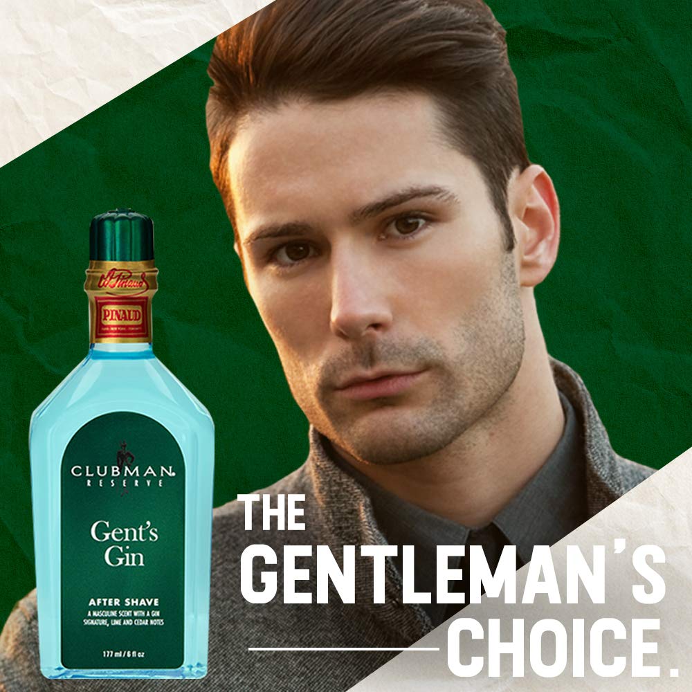 Clubman Pinaud Gent’s Gin After Shave Lotion Masculine Scent With Gin Lime - Thumbnail 2