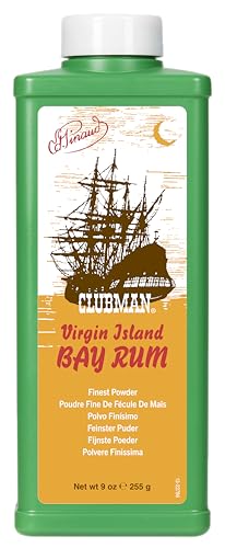 Clubman Virgin Island Bay Rum Body Powder Talcum Body Powder for Sweat Odor - Thumbnail 2