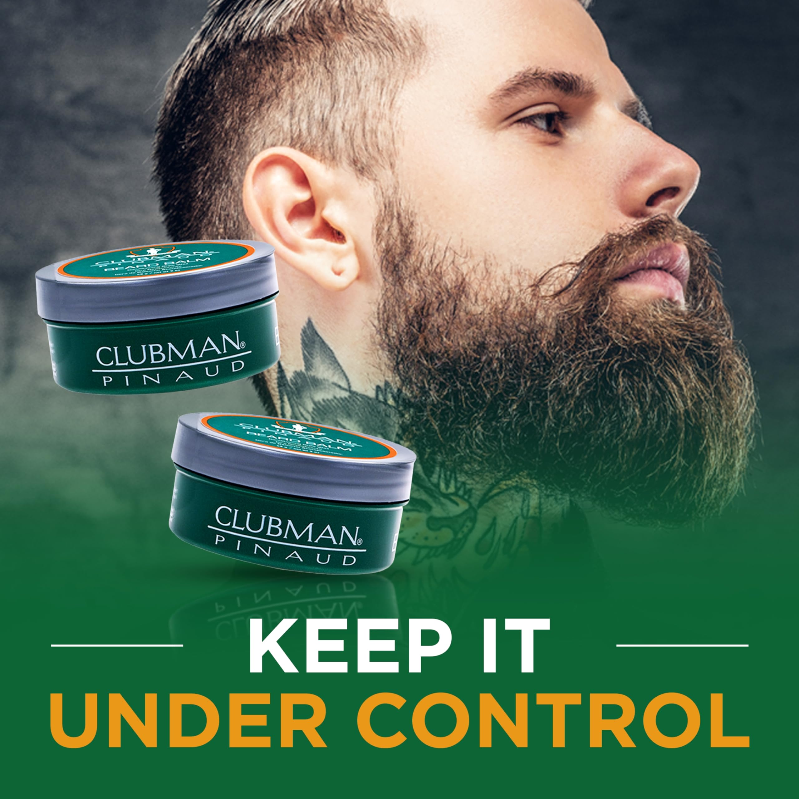 Clubman Pinaud Beard Balm Nourishing Conditioning Beard Balm Strong Hold For - Thumbnail 2