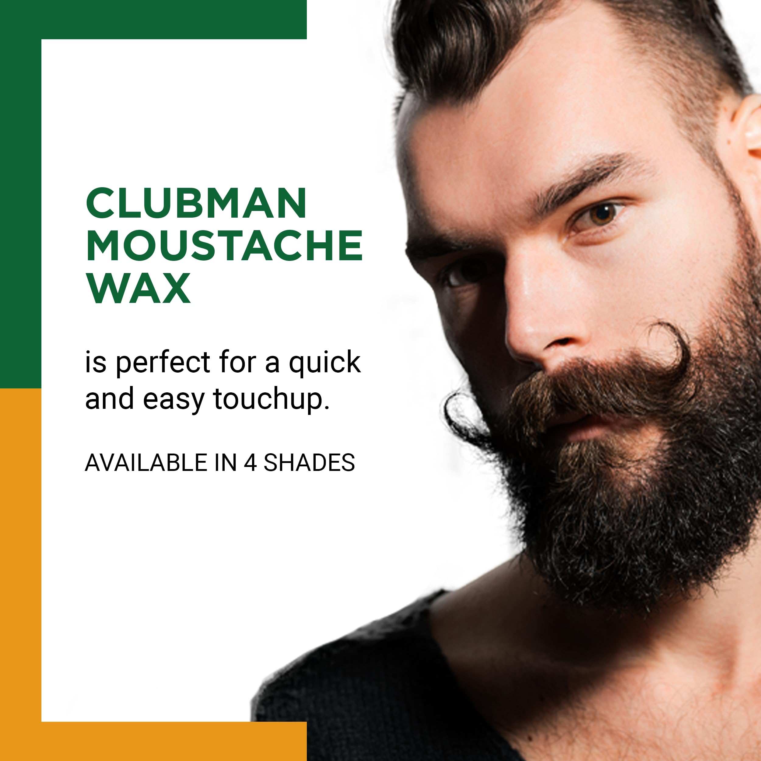 Clubman Moustache Wax Mustache Wax Strong Hold Neutral Color Includes Styling - Thumbnail 2
