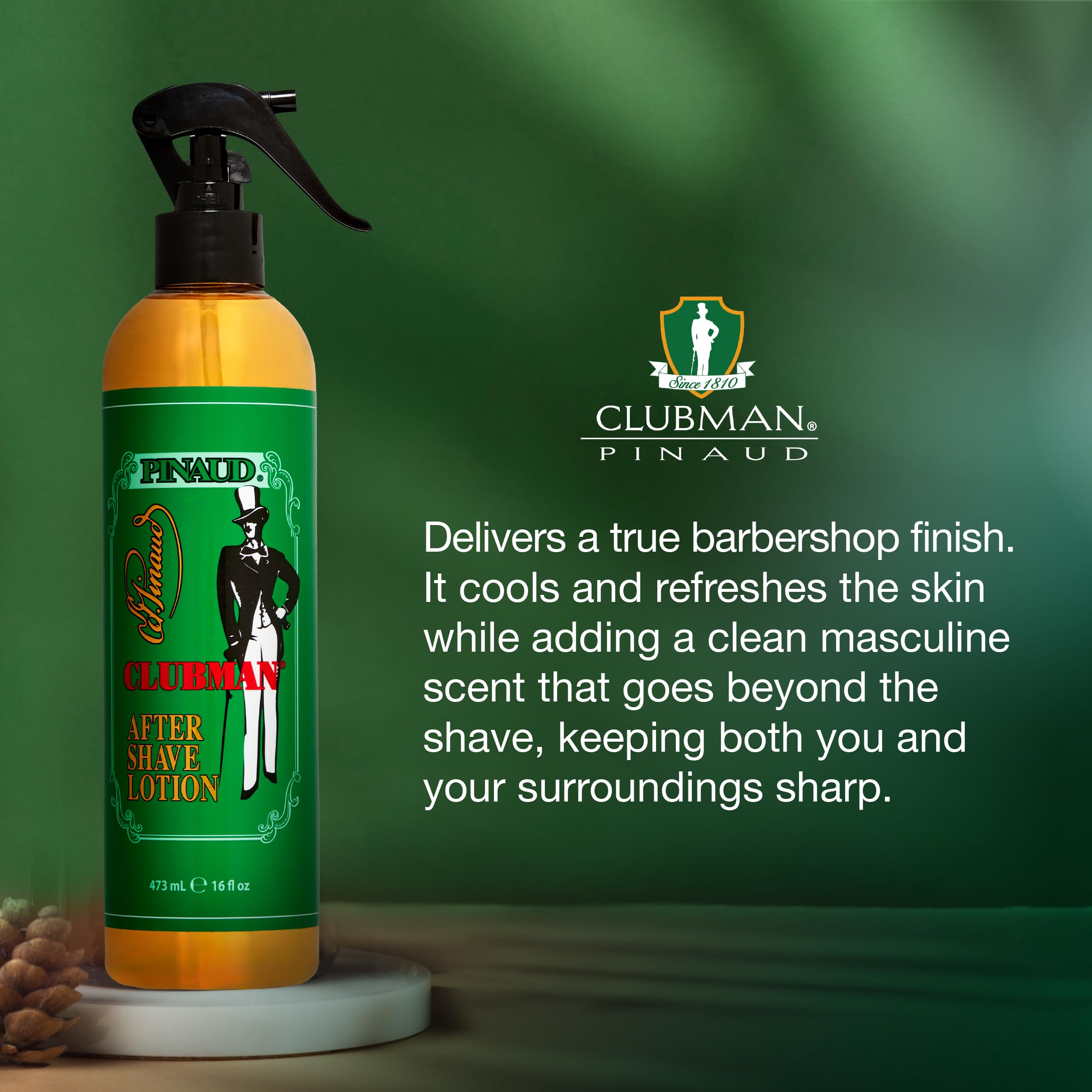 Clubman After Shave Lotion Classic Barber After Shave Splash Soothing - Thumbnail 3