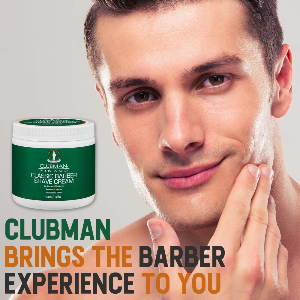 Clubman Pinaud Classic Barber Shave Cream Moisturizing and Conditioning for - Thumbnail 2