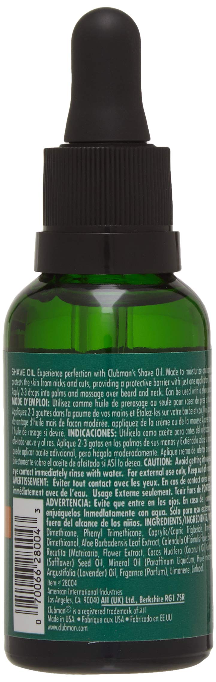 Clubman Pre Shave Oil Pre Shave Oil Moisturizes Skin Prevents Razor Burn Nicks