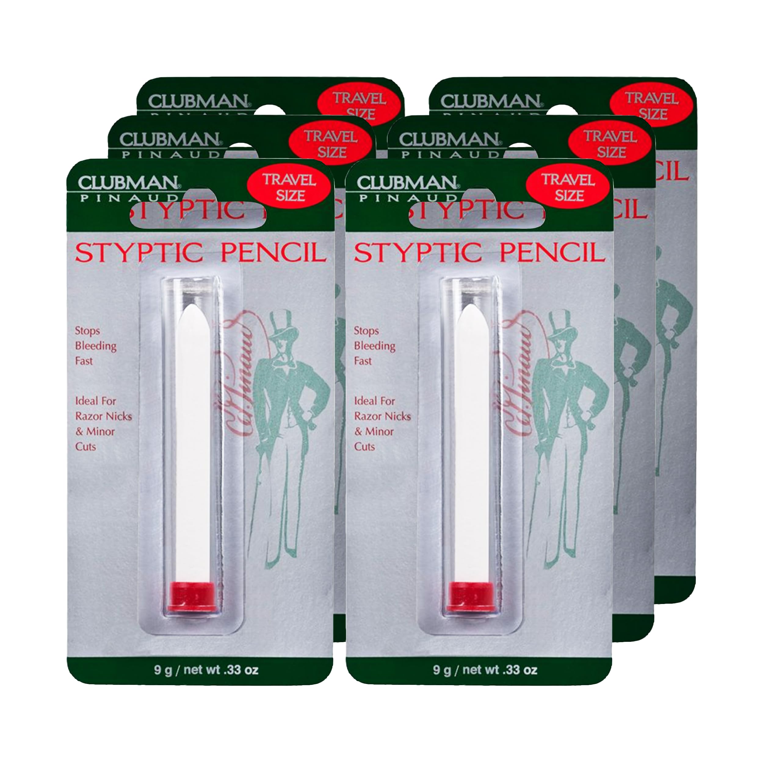 Clubman Pinaud Travel Size Styptic Pencil Quick Nick Cut Healing for Shaving