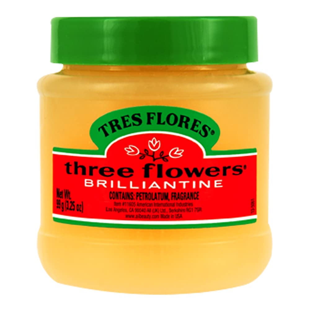 Three Flowers Brilliantine Pomade Solid 3.25 oz