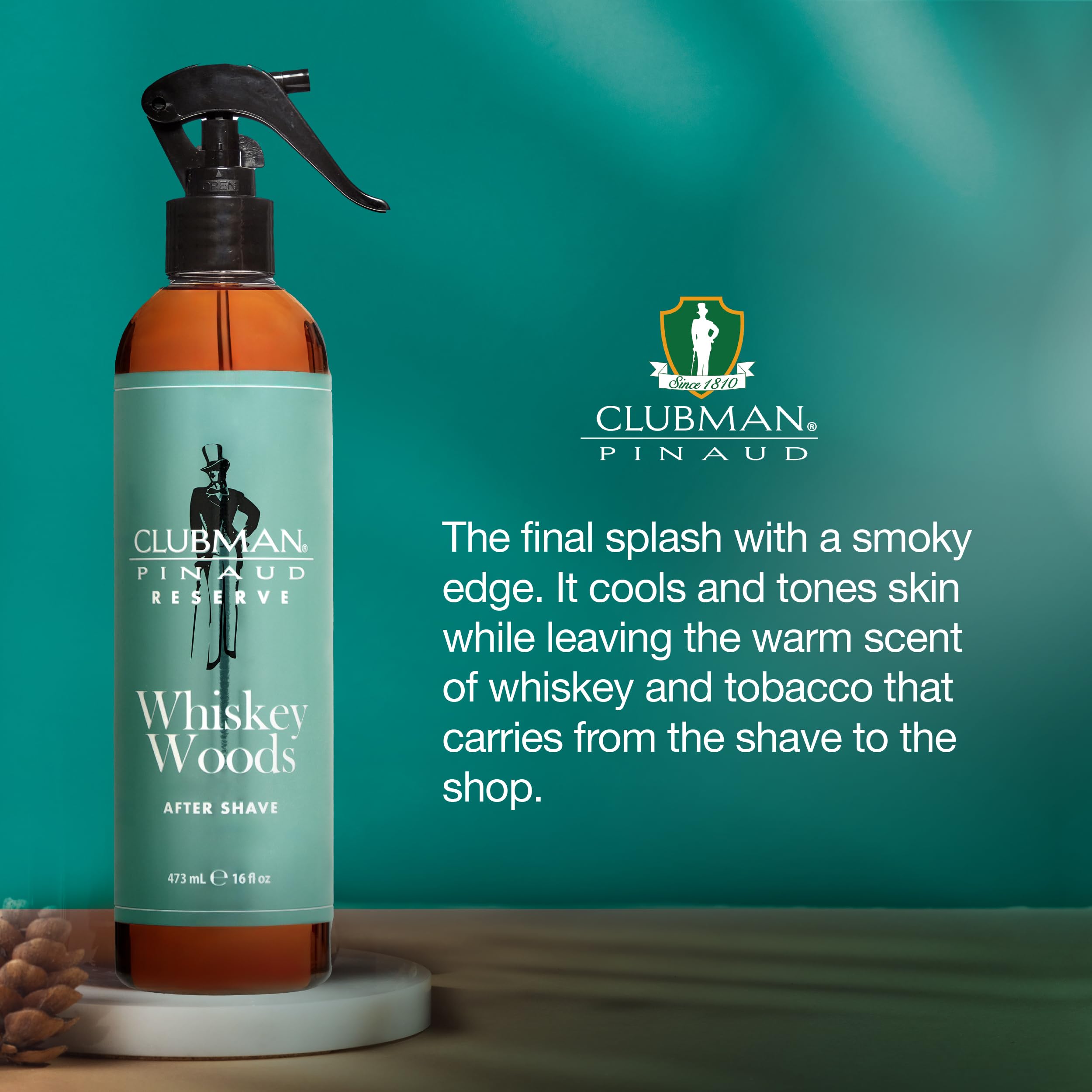 Clubman Reserve Whiskey Woods After Shave Aftershave Long Lasting 16 Fl Oz For - Thumbnail 3