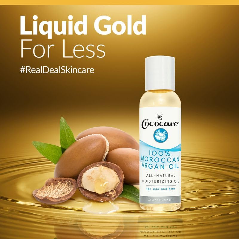 Cococare 100% Natural Moroccan Argan Oil Complete Skin Moisturizer 2 oz - Thumbnail 3