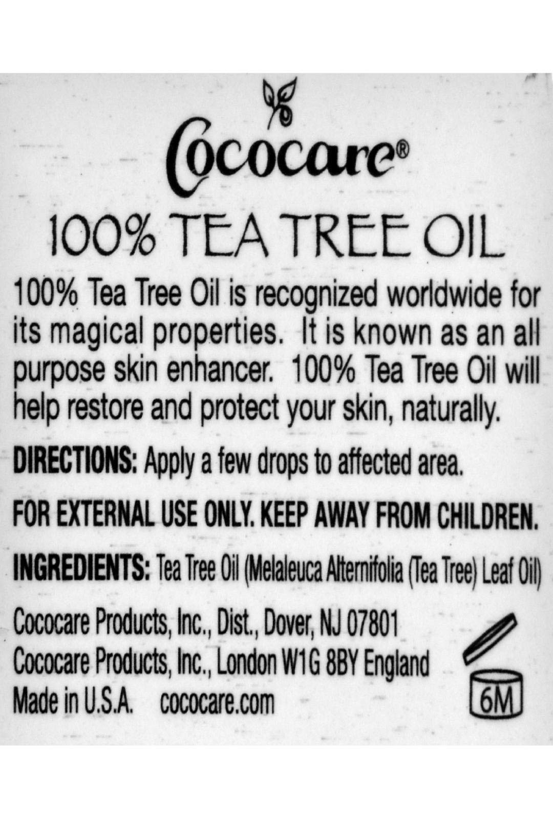 Cococare Skin Care All Natural Tea Tree Oil 1 Fl Oz Australian Tea Tree Oil for - Thumbnail 2