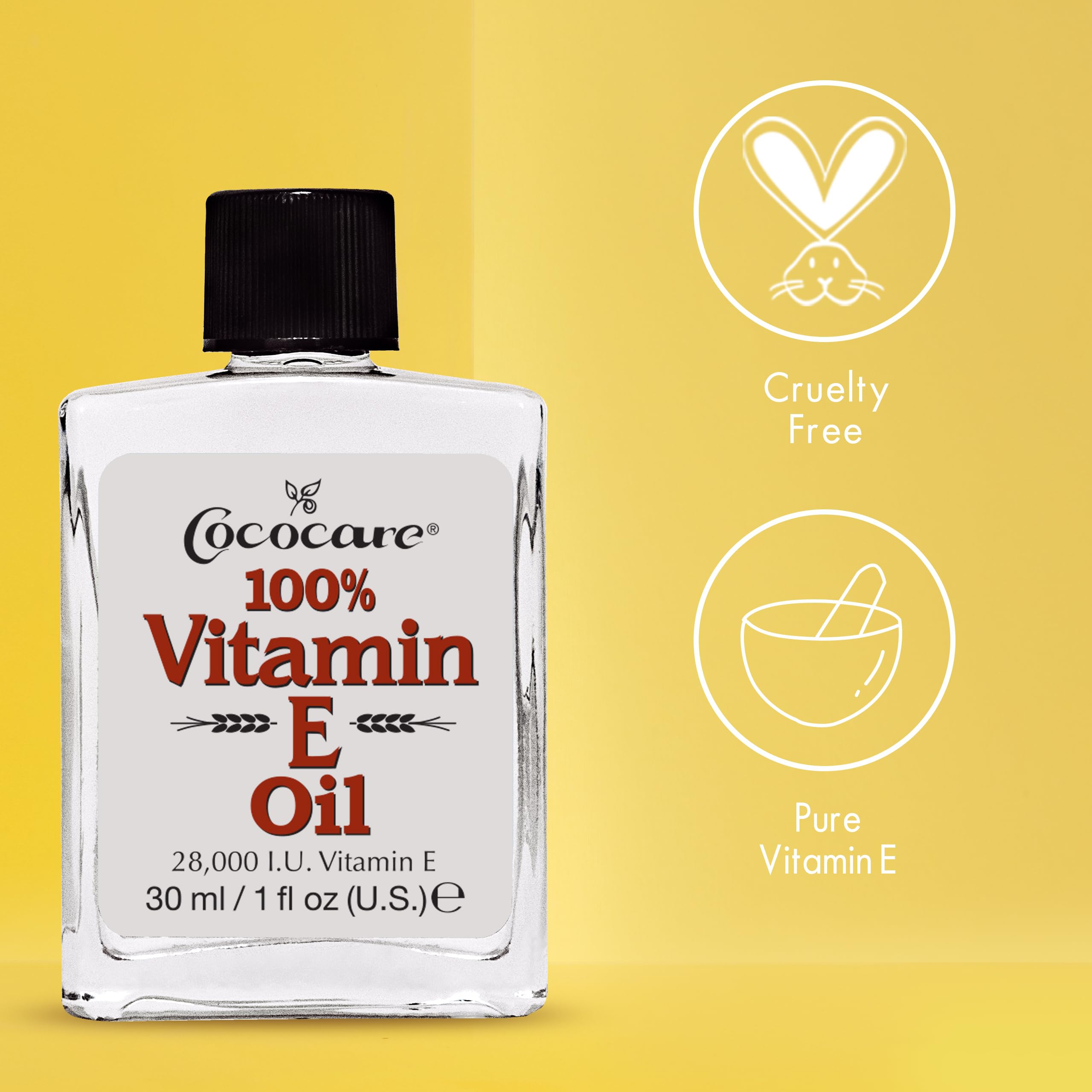 Cococare 100% Vitamin E Oil Maximum Moisture for Dry Skin 28000 I.u Wrinkle