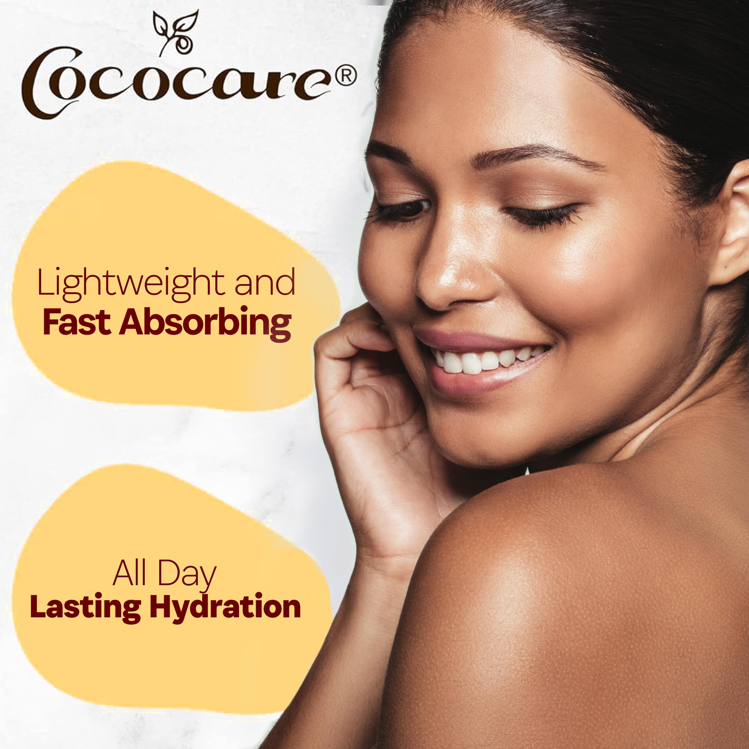 Cococare Cocoa Butter Body Oil Lightweight and Fast Absorbing 8.5 Fl Oz - Thumbnail 3