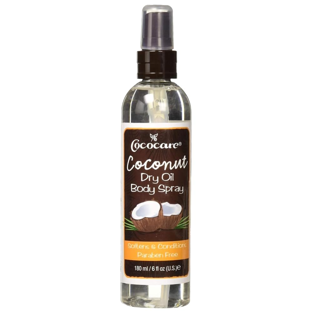 Cococare Coconut Dry Oil Body Travel Size Oil for Healthy Skin 6 oz