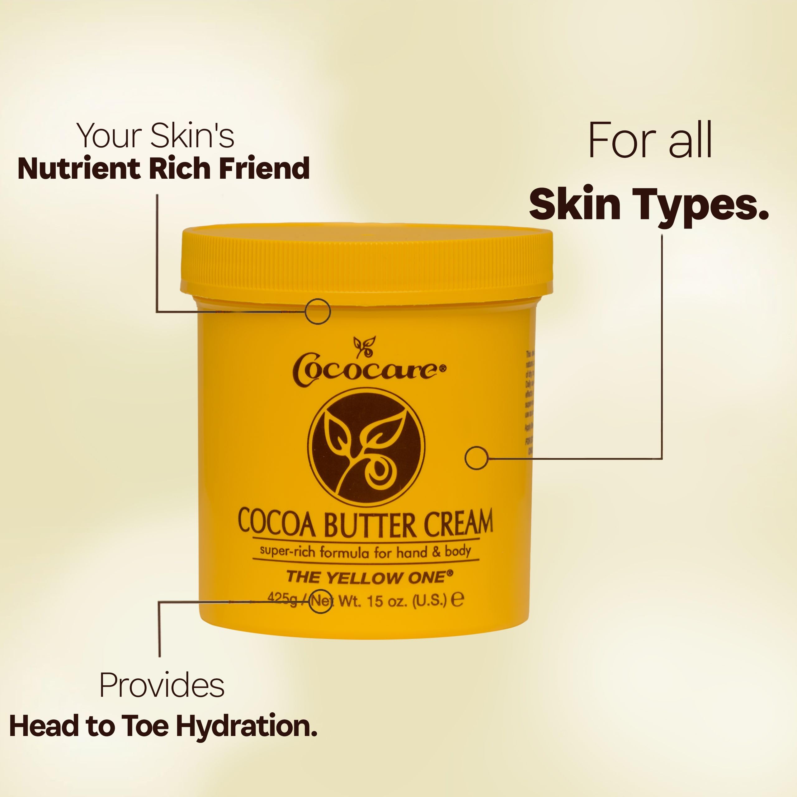 Cococare Cocoa Butter Cream Hydrates and Softens Skin Rich Cocoa Butter for - Thumbnail 2