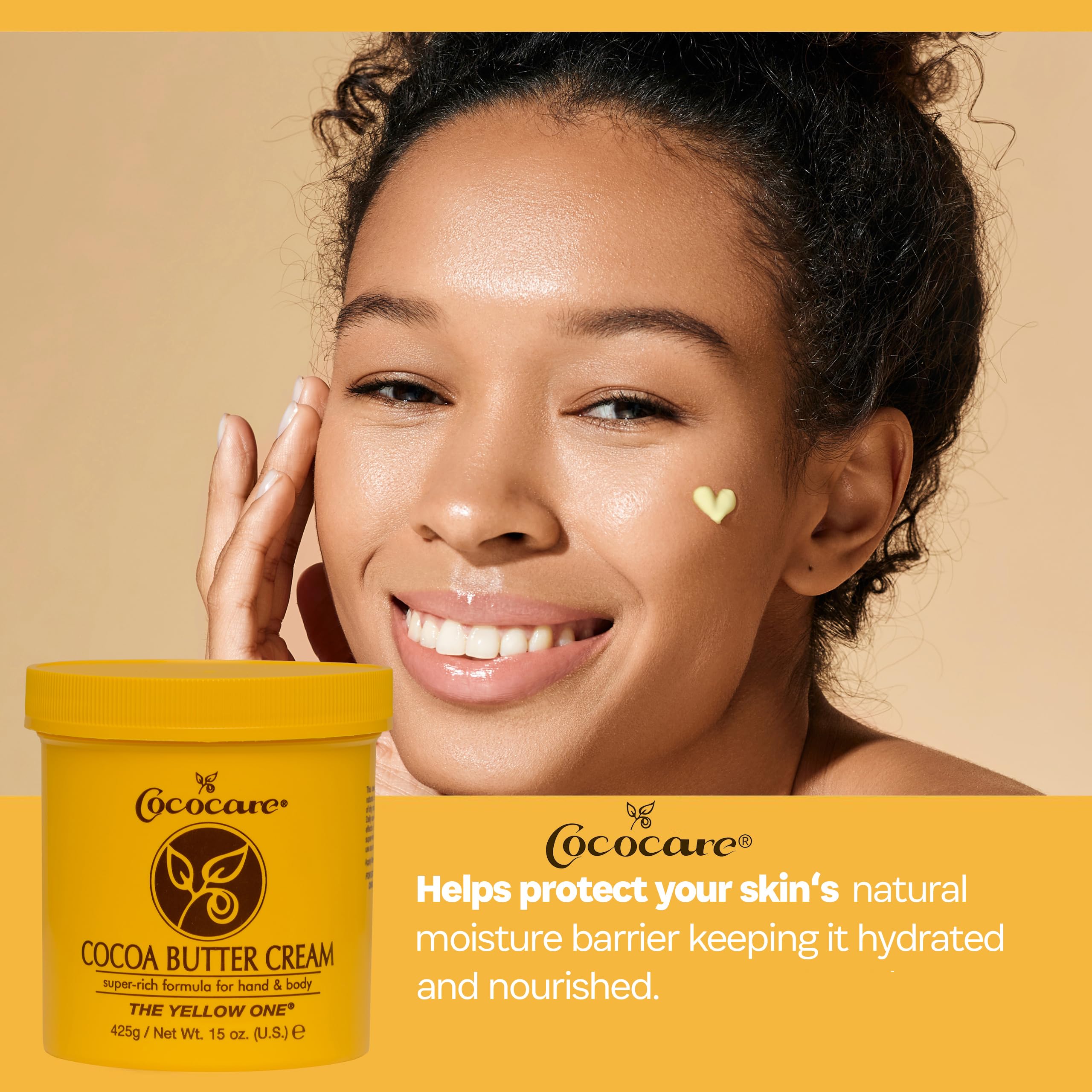 Cococare Cocoa Butter Cream Hydrates and Softens Skin Rich Cocoa Butter for