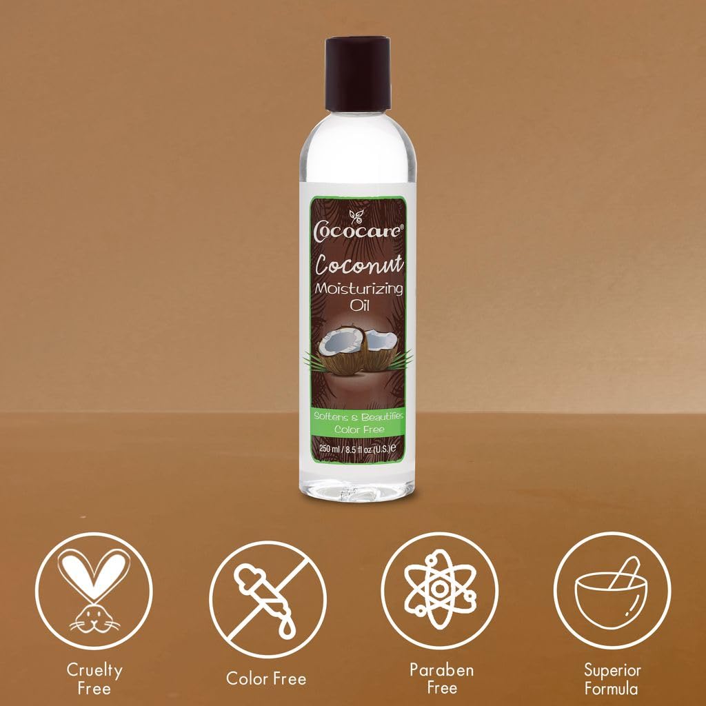 Cococare Coconut Moisturizing Oil 8.5 Fl Oz. Formulated With Natural Coconut - Thumbnail 3
