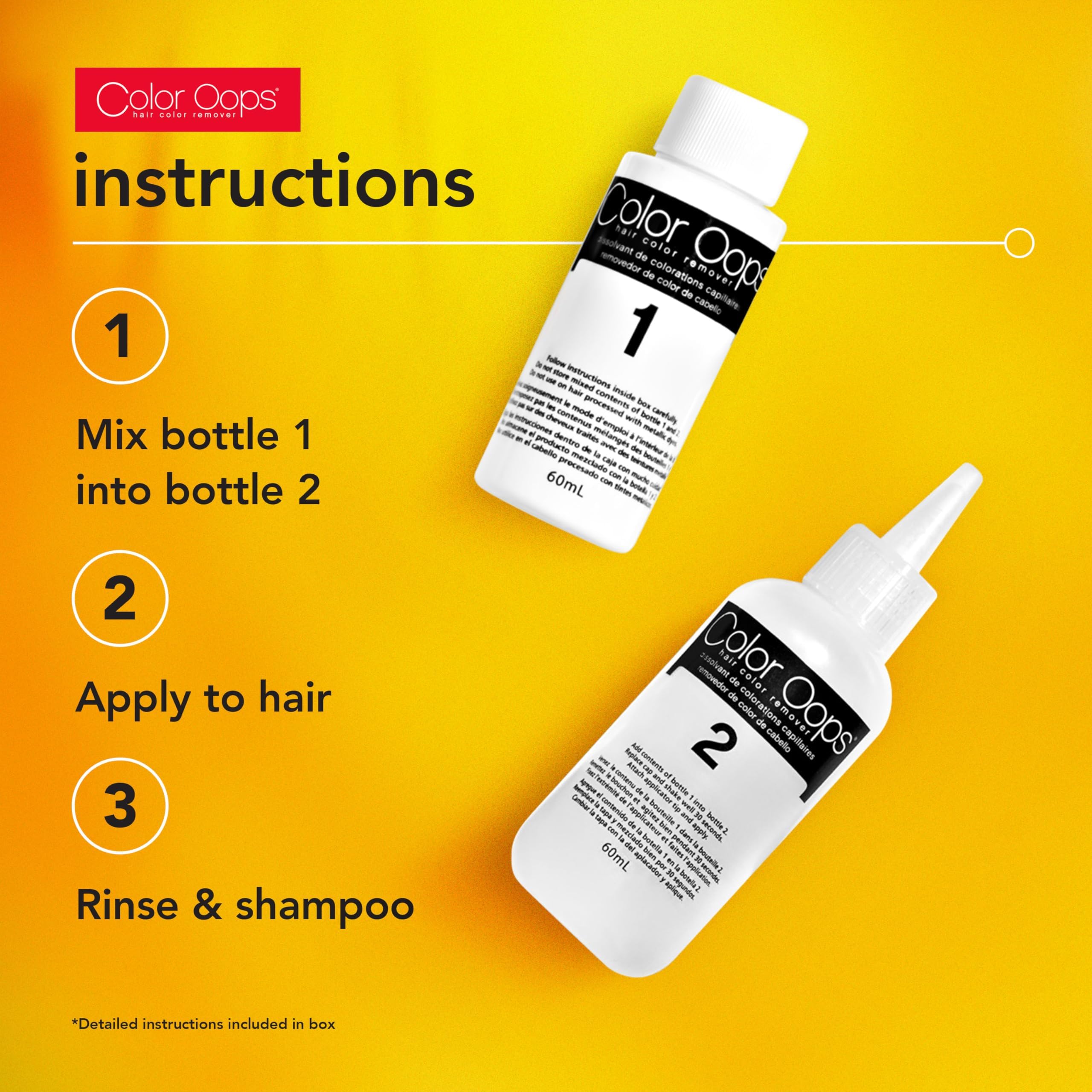Color Oops Extra Conditioning Hair Color Remover 1 Application Hair Dye Remover - Thumbnail 3