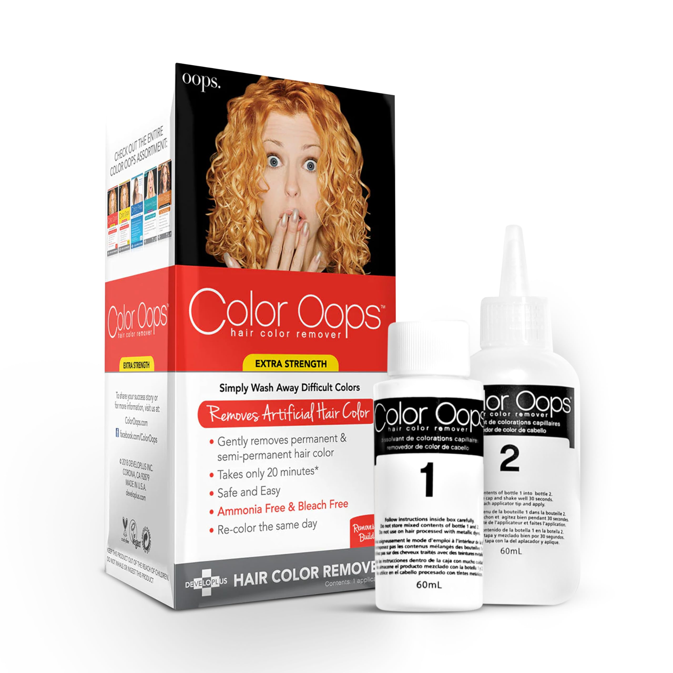 Color Oops Extra Strength Hair Color Remover 1 Application Hair Dye Remover