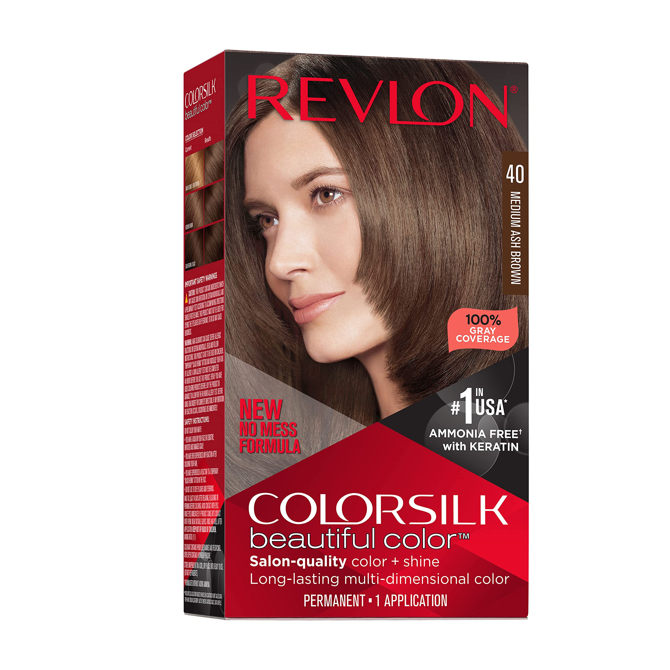 Revlon Colorsilk Beautiful Color Permanent Hair Color Long Lasting High