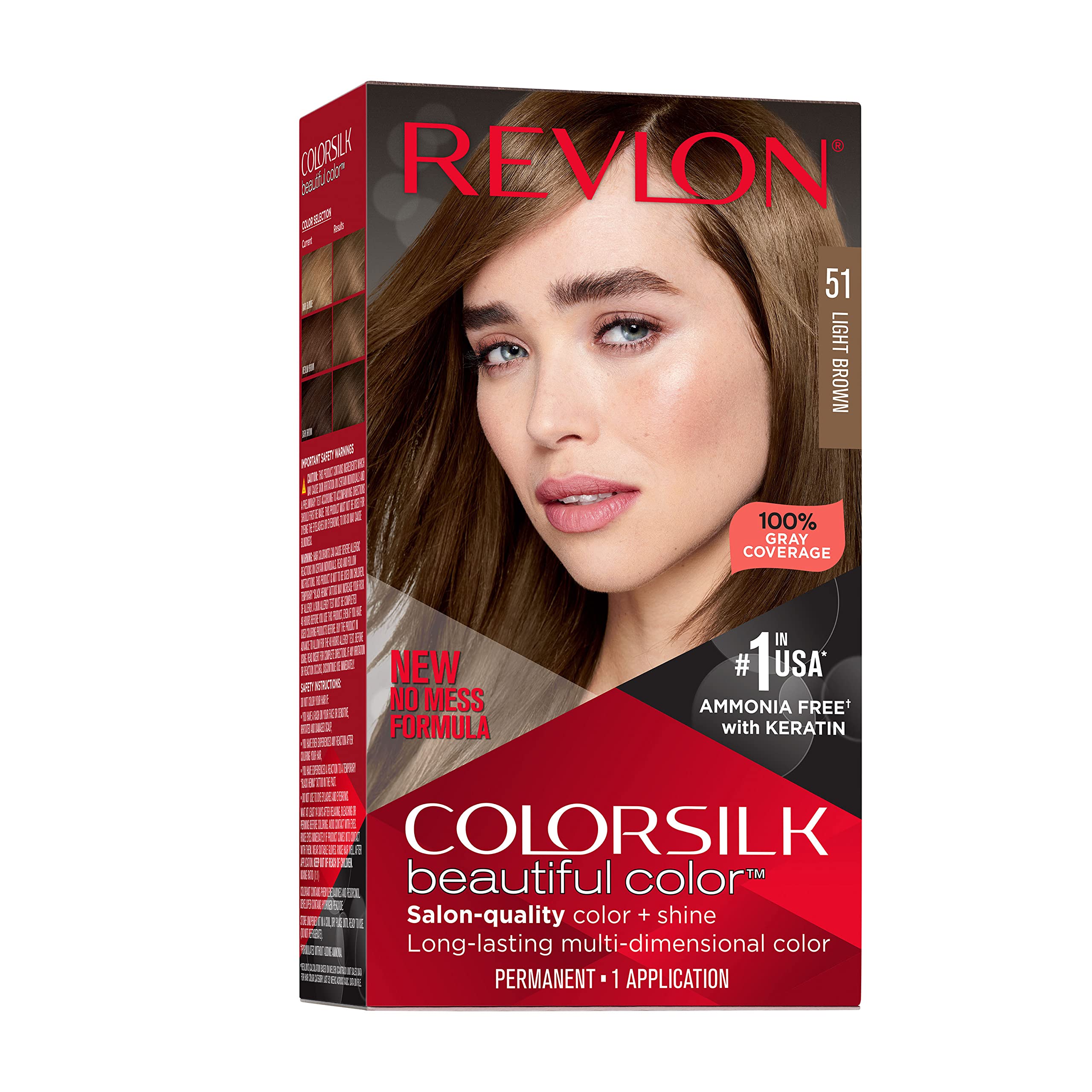 Revlon Colorsilk Beautiful Color Permanent Hair Color Long Lasting High - Thumbnail 1