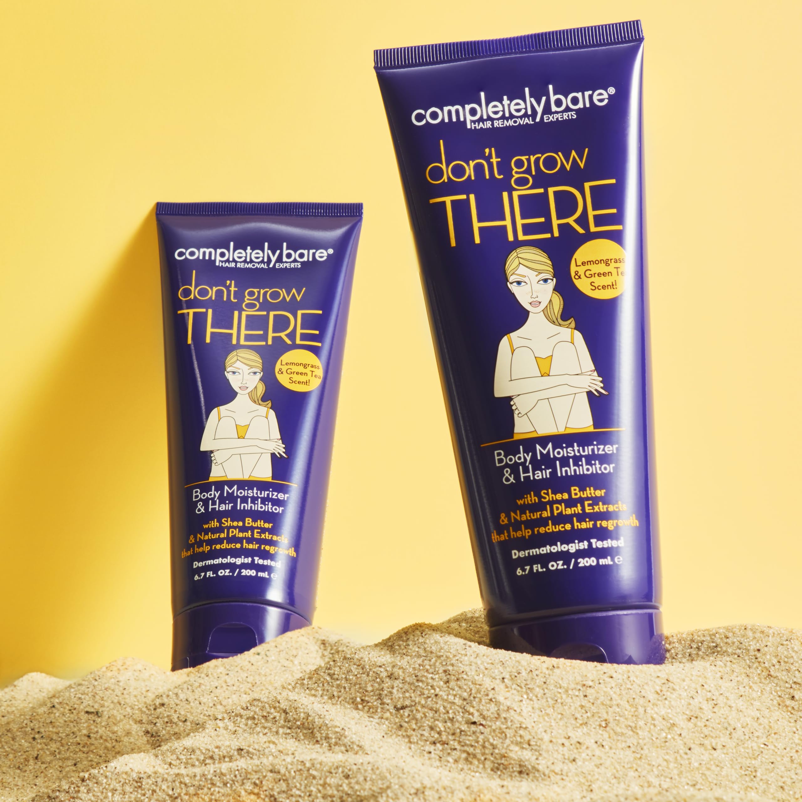 Completely Bare Don't Grow There Body Moisturizer Hair Inhibitor Shea Butter - Thumbnail 2