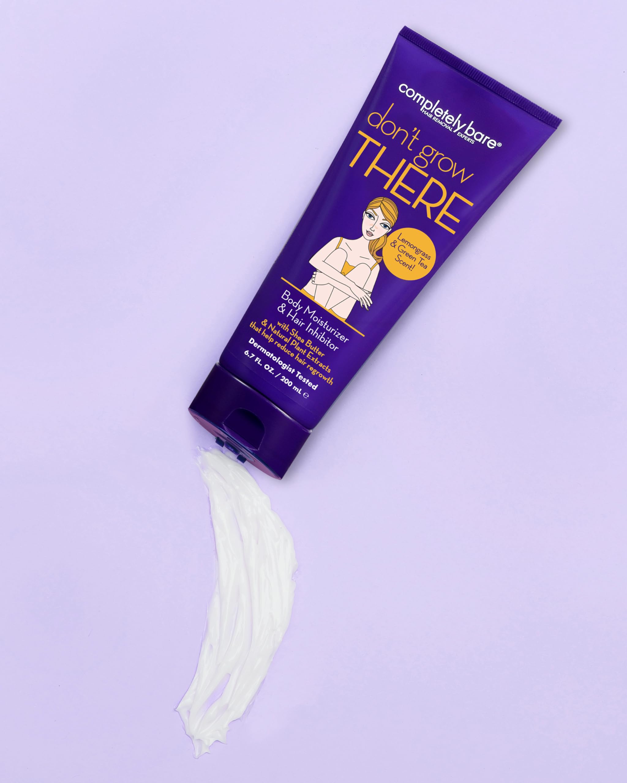 Completely Bare Don't Grow There Body Moisturizer Hair Inhibitor Shea Butter