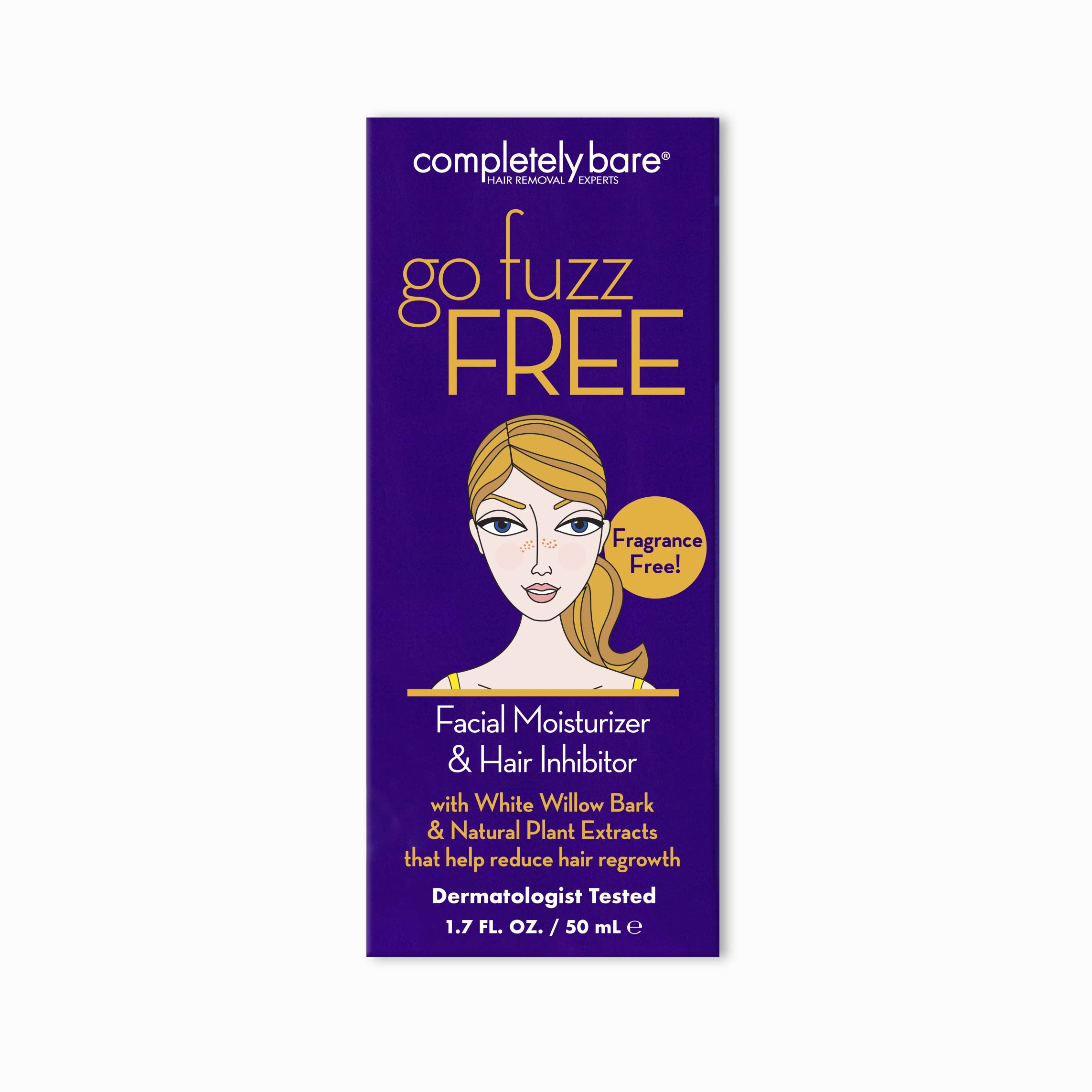 Completely Bare Go Fuzz Free Face Moisturizer Hair Inhibitor Anti Aging - Thumbnail 2