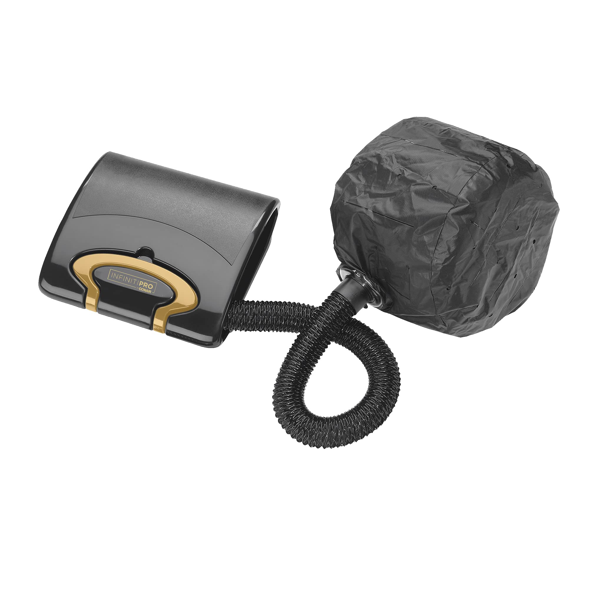 Infinitipro By Conair Gold Bonnet Hair Dryer Soft Portable Bonnet Style Hair