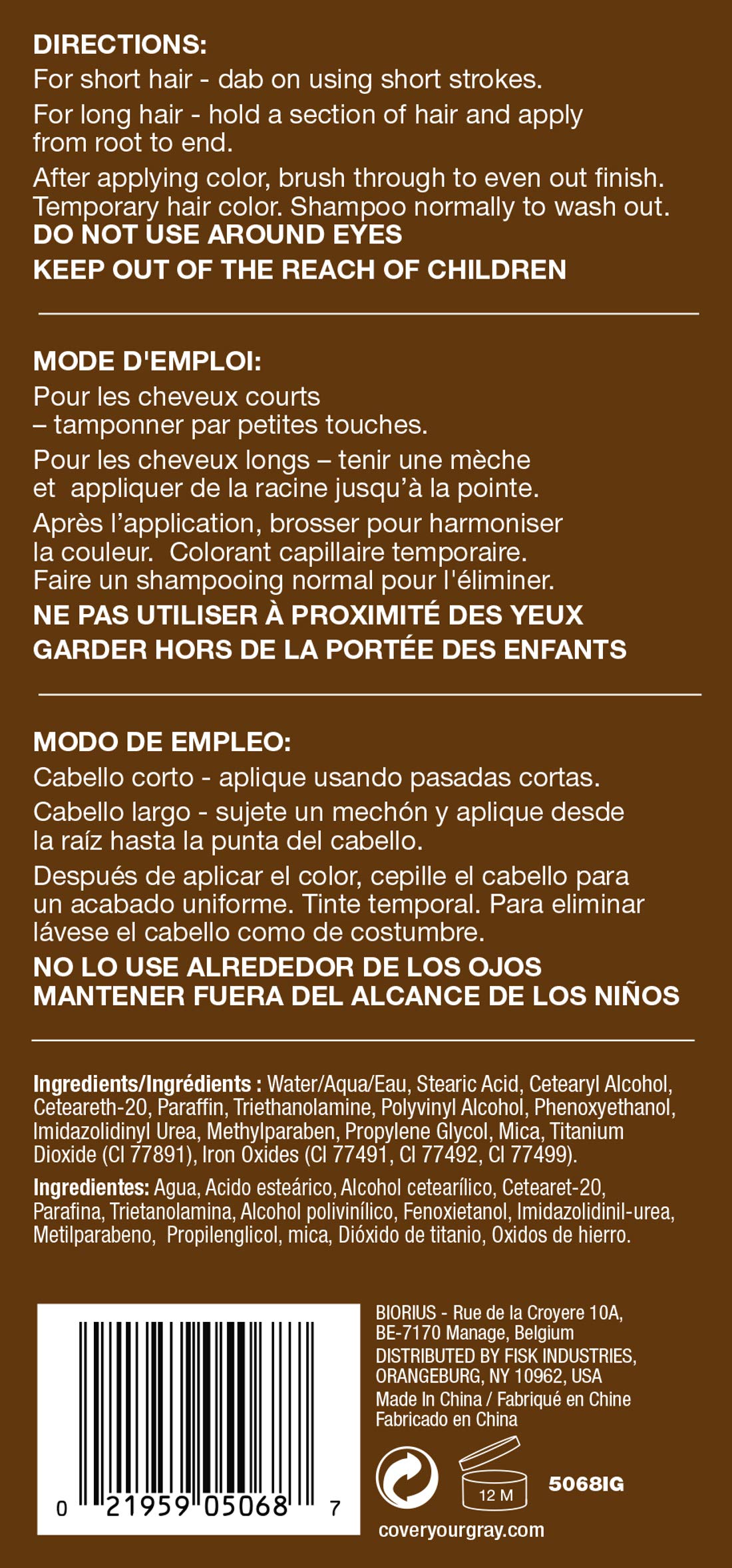 Cover Your Gray Brush In Wand Dark Brown - Thumbnail 2