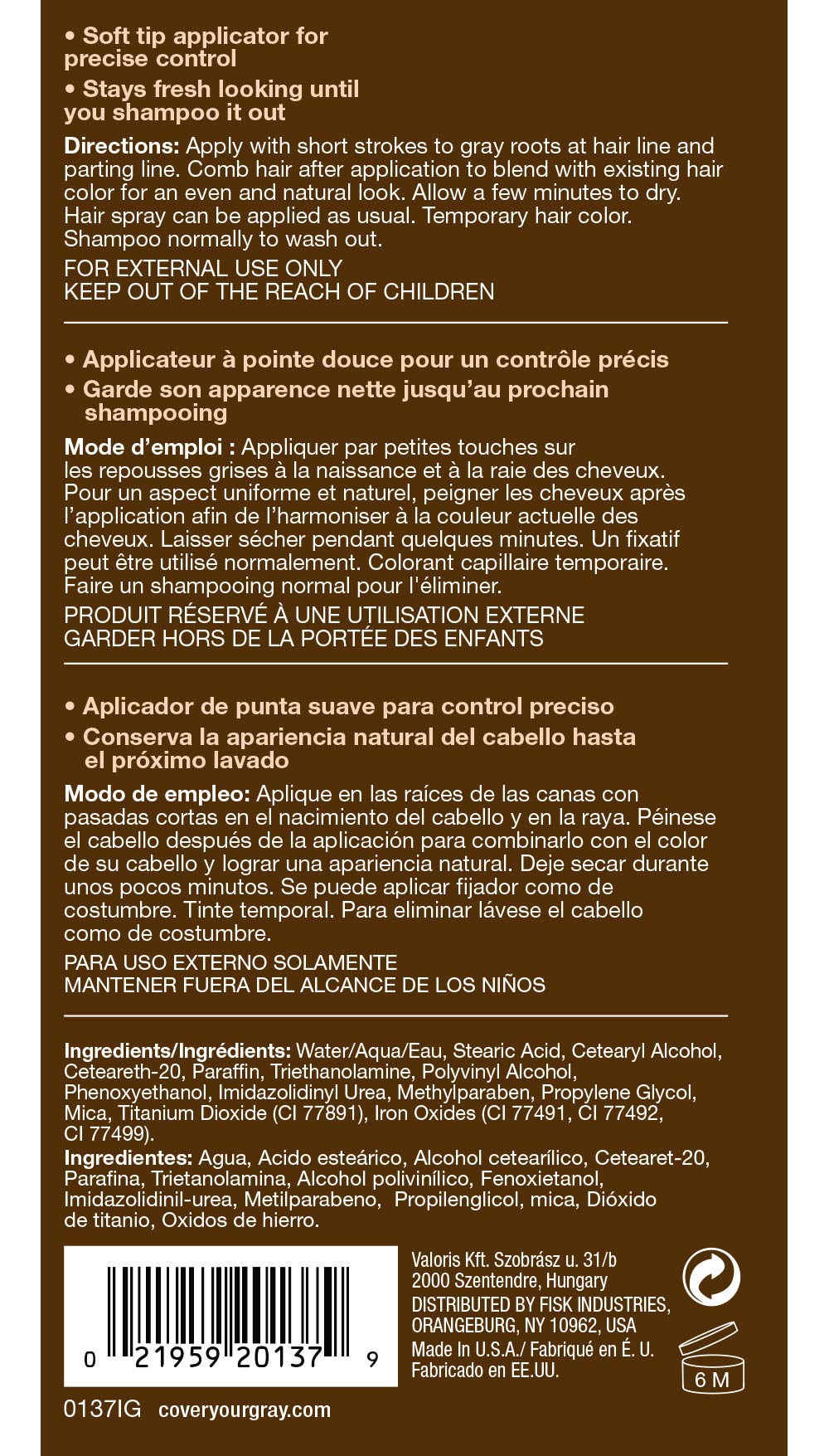 Cover Your Gray Root Touch Up Midnight Brown