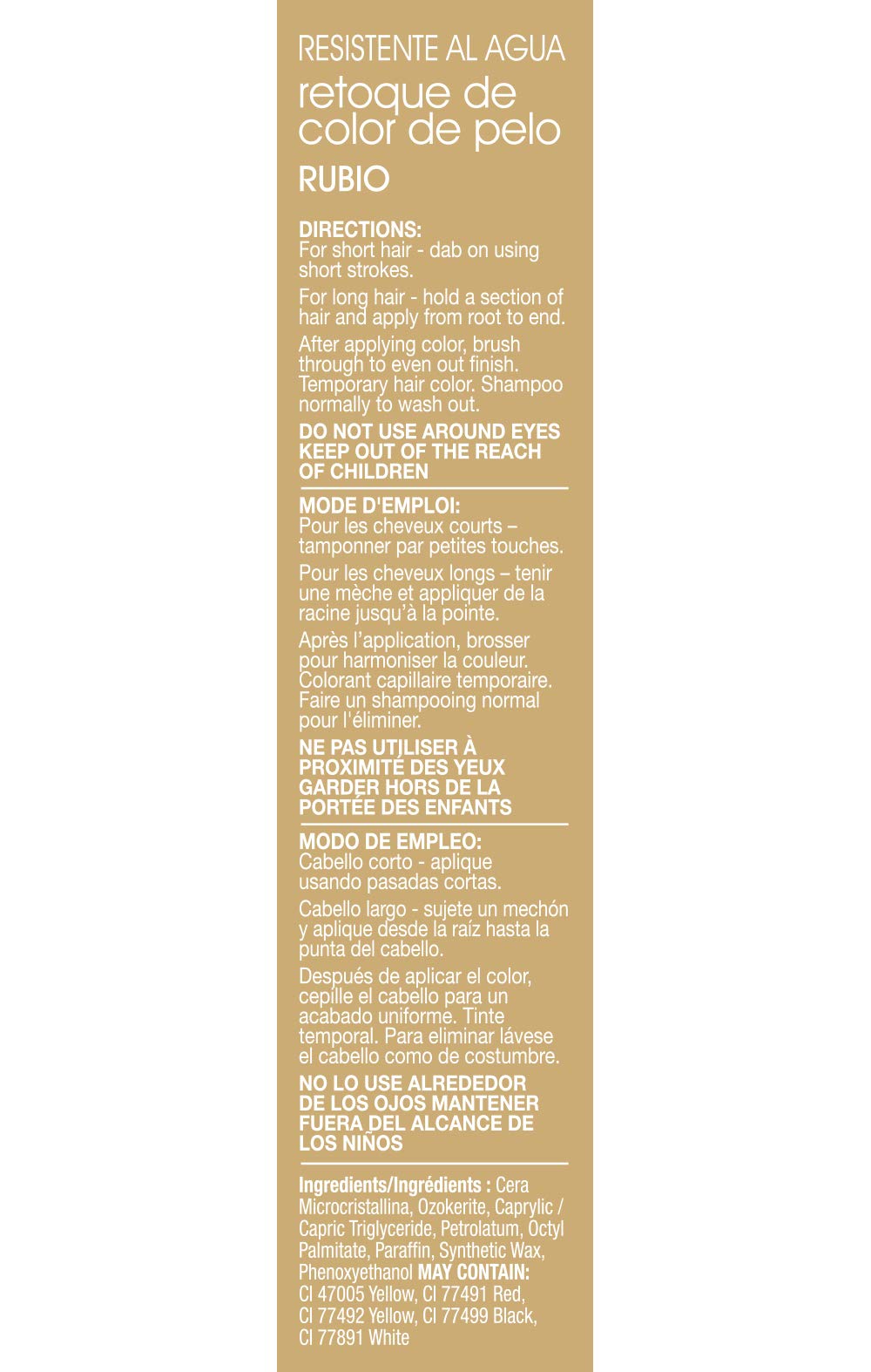 Cover Your Gray Waterproof Chubby Pencil Light Brown/blonde 1 Count