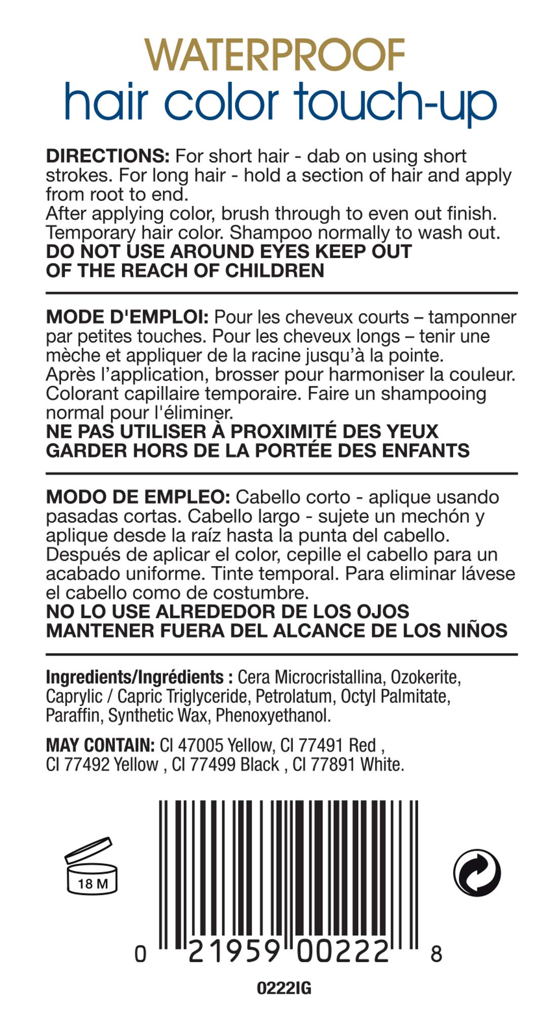 Cover Your Gray Waterproof Chubby Pencil Medium Brown 0.1 oz