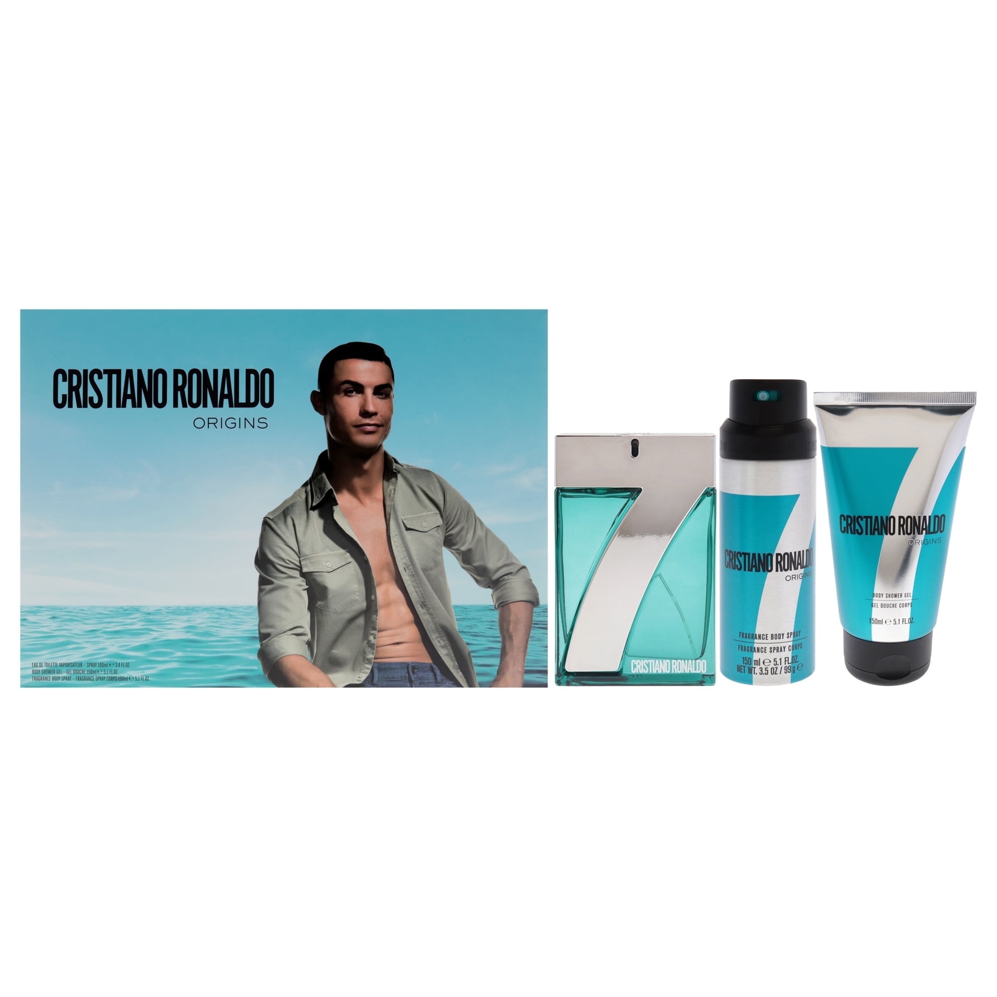 [Set] Cristiano Ronaldo Cr7 Origins 3.4 M + 5.0 S/g + 5.0 Deo United Kingdom 3pcs