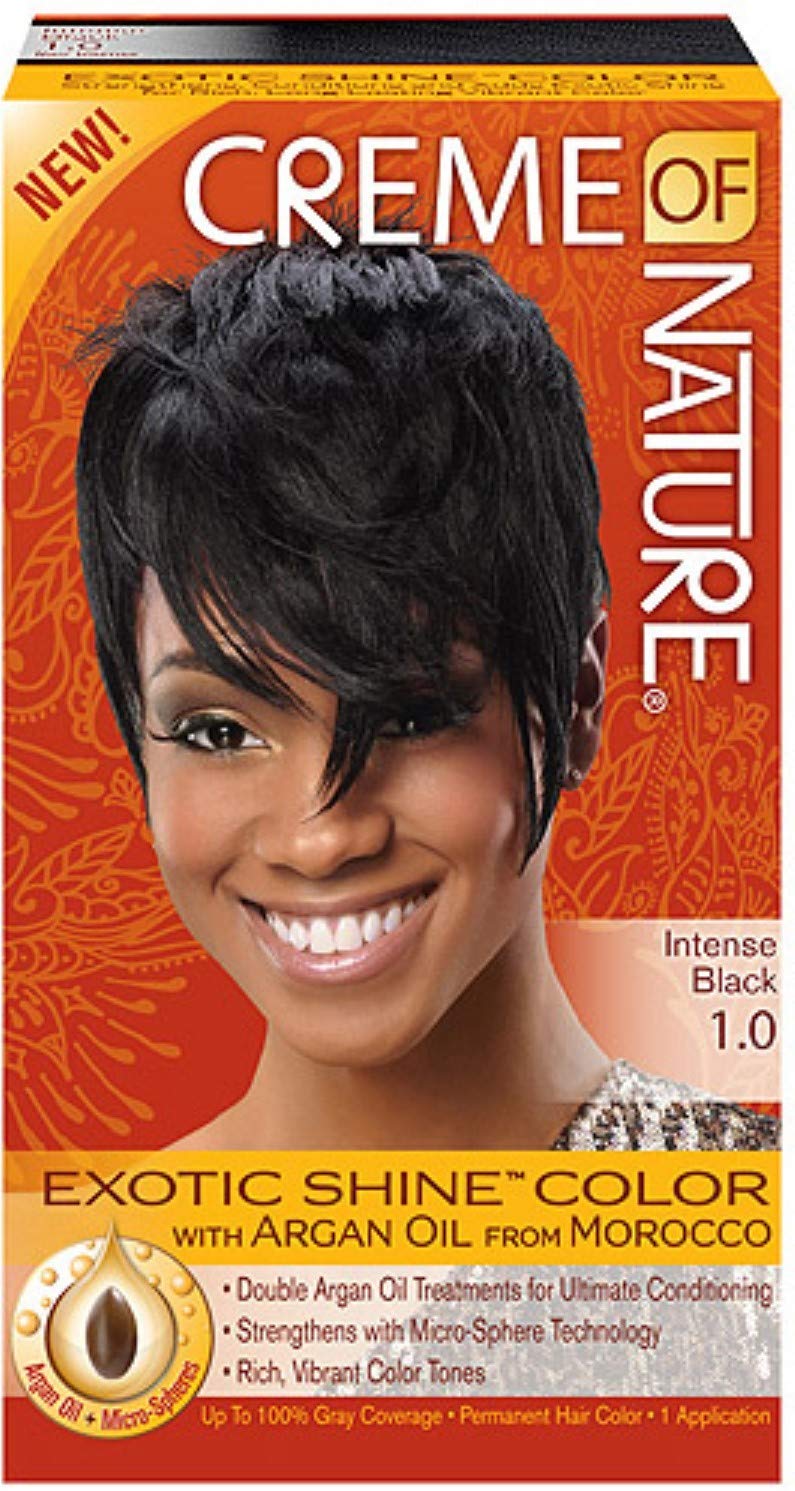 Creme of Nature Exotic Shine Color Intense Black 1.0 Fluid Ounce - Thumbnail 2