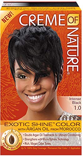 Creme of Nature Exotic Shine Color Intense Black 1.0 Fluid Ounce - Thumbnail 3