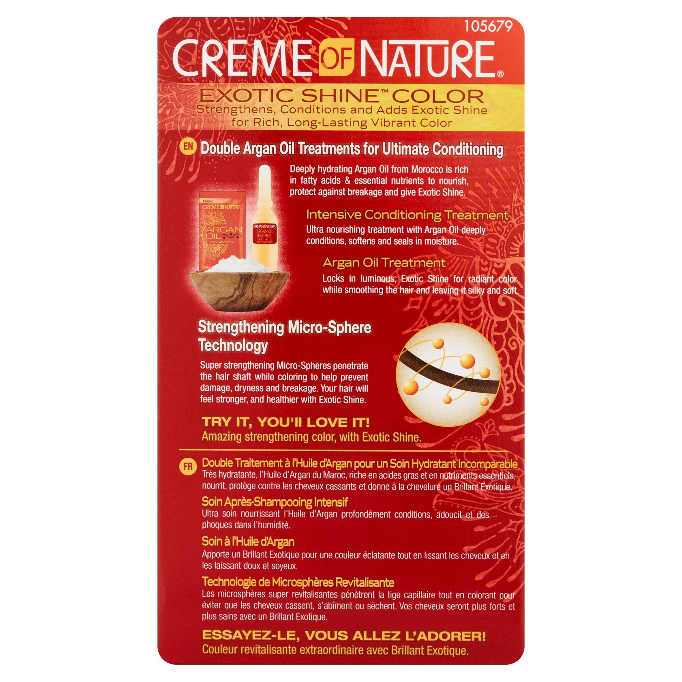 Creme of Nature Exotic Shine Color Intense Black 1.0 Fluid Ounce