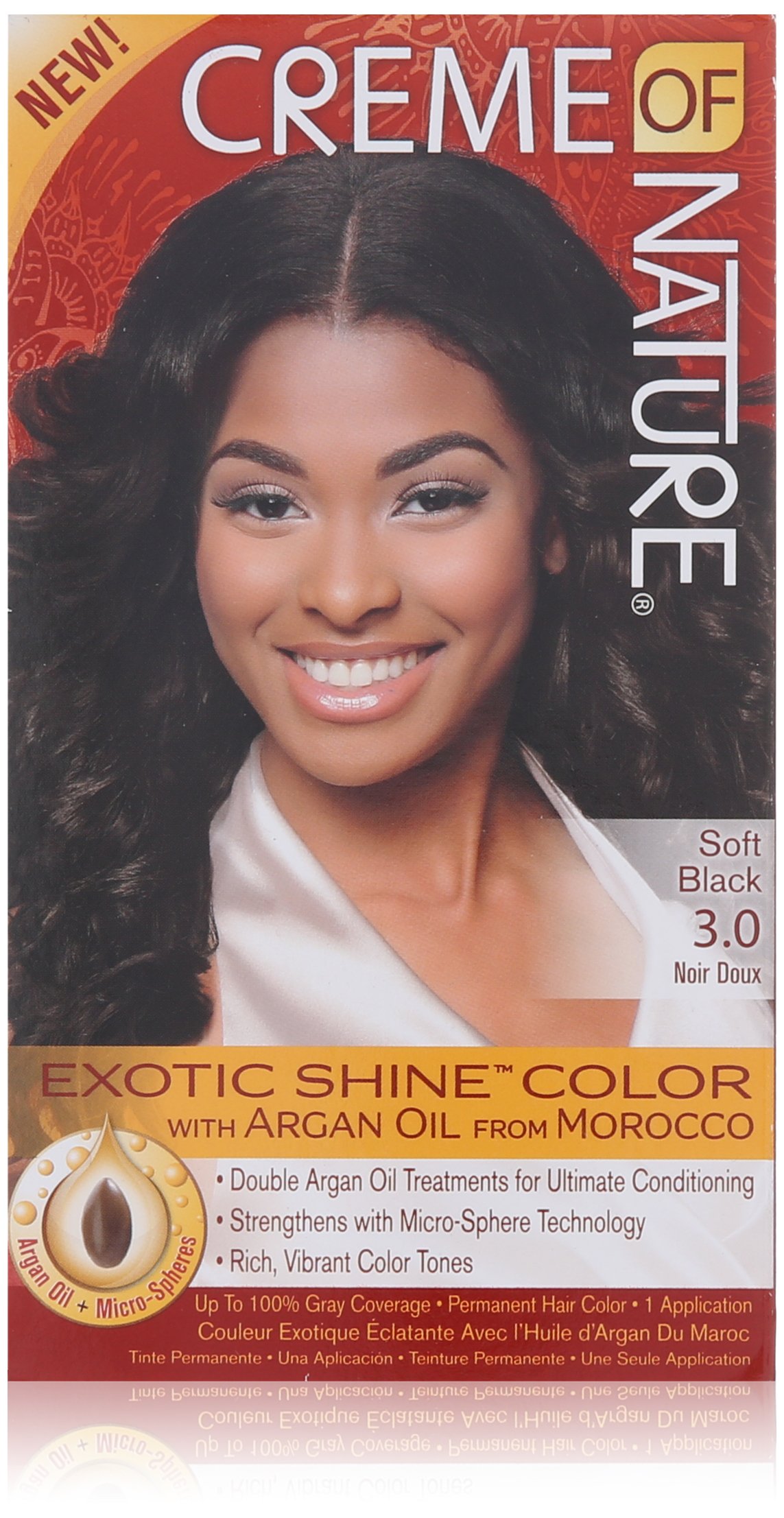 Creme of Nature Exotic Shine Hair Color With Argan Oil From Morocco 3.0 Soft - Thumbnail 3