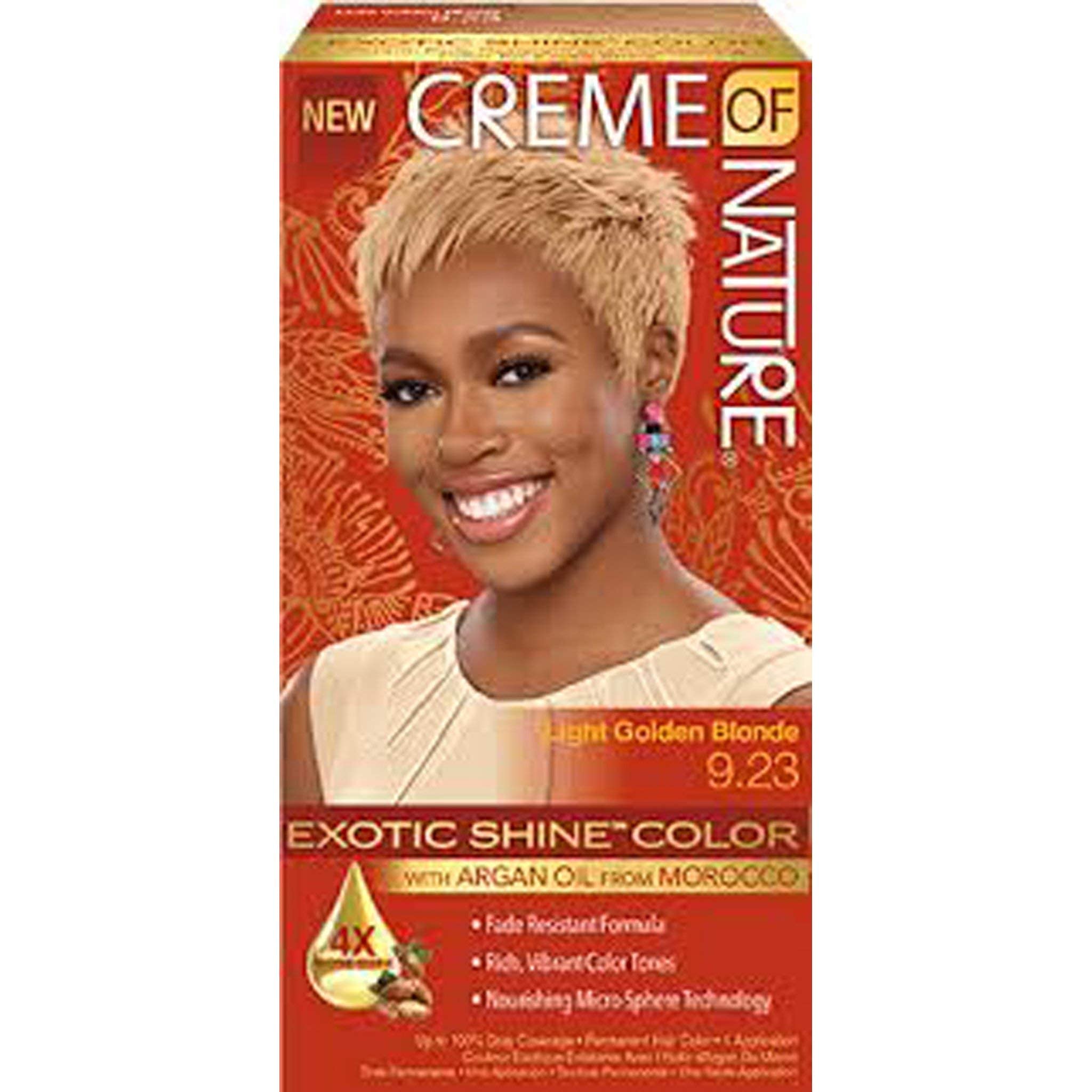 Creme of Nature Exotic Shine Hair Color With Argan Oil From Morocco 9.23 Light