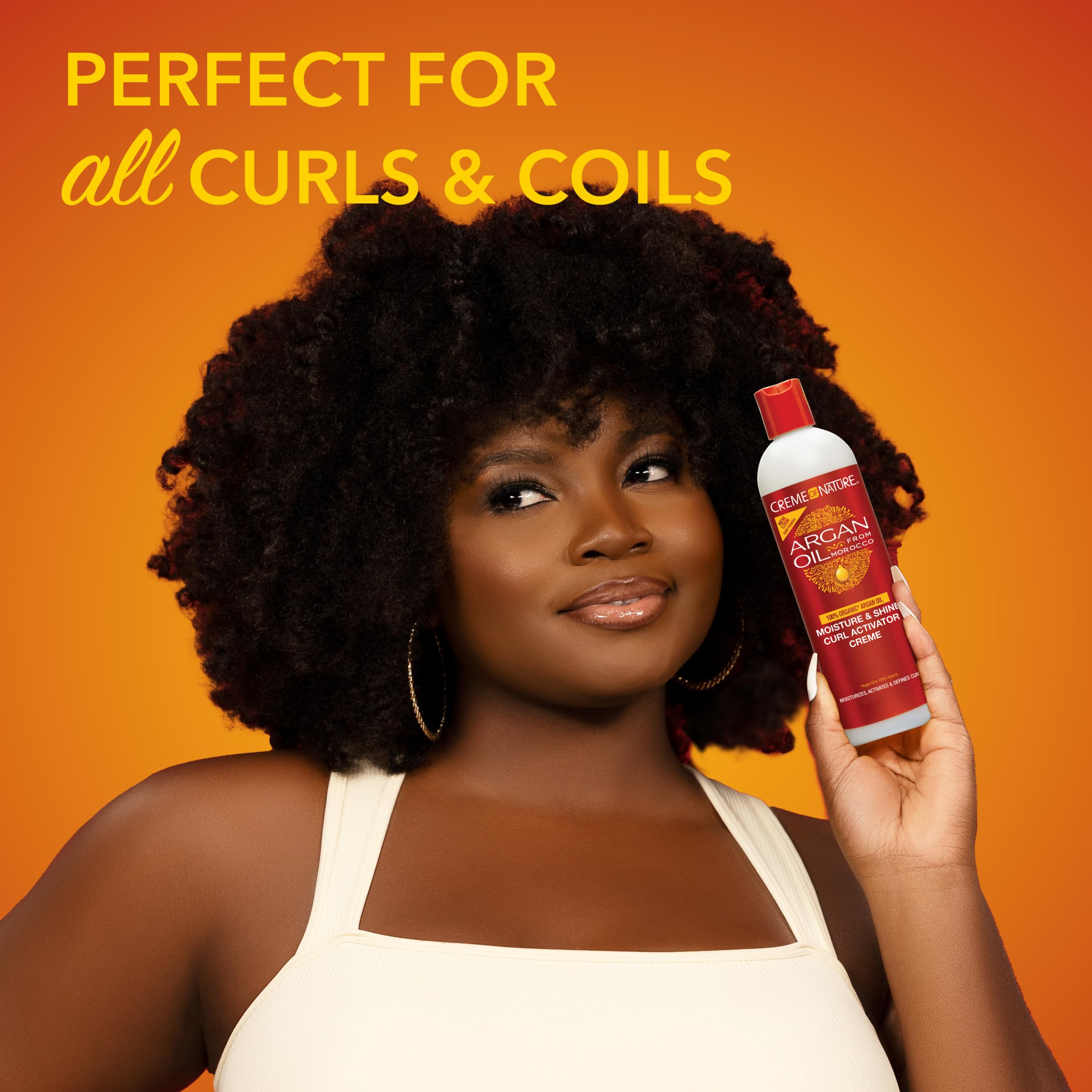 Creme of Nature Moisture Shine Curl Activator Creme Defines Smooths Curls Anti - Thumbnail 3