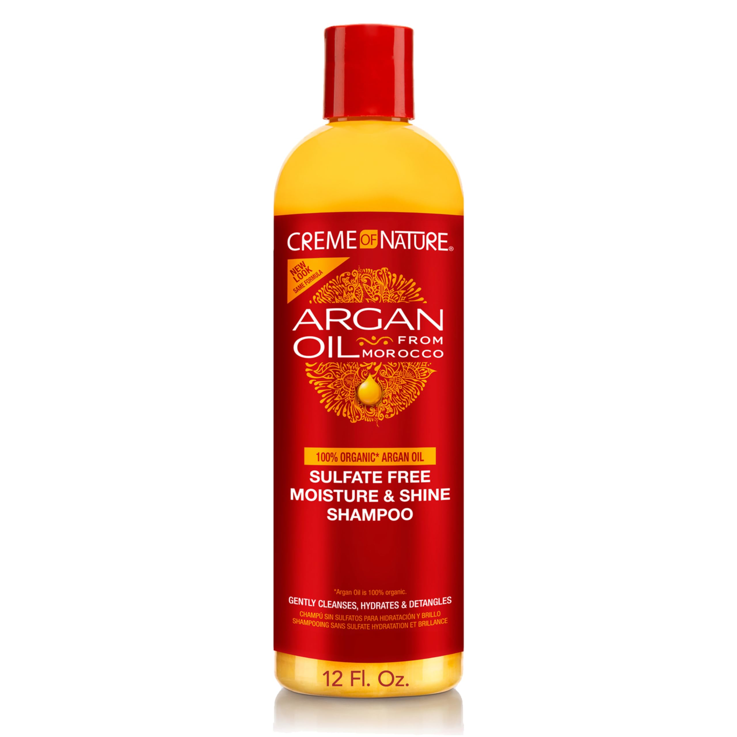 Creme of Nature Sulfate Free Moisture Shine Shampoo Gently Cleanses Hydrates