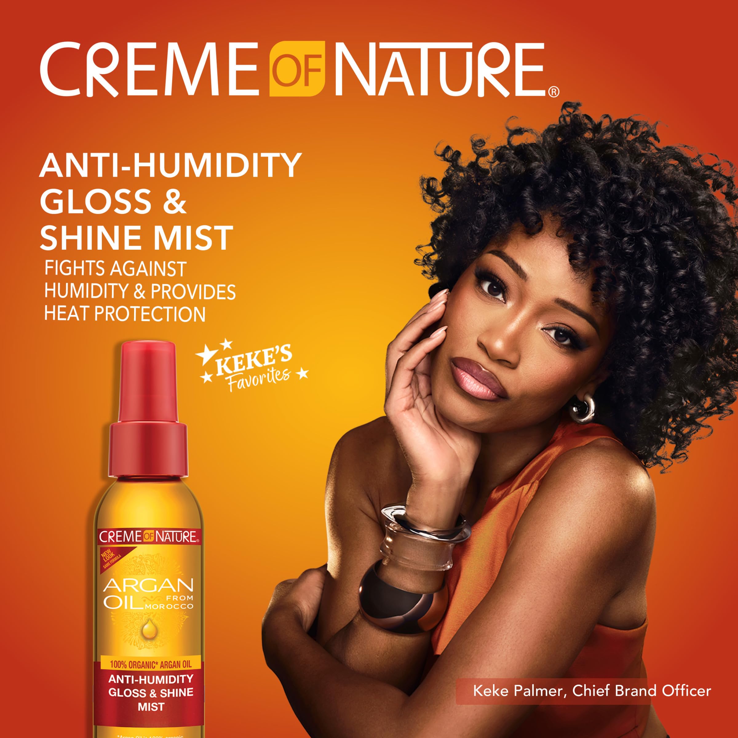 Creme of Nature Anti Humidity Gloss Shine Mist Lightweight Frizz Control and - Thumbnail 2