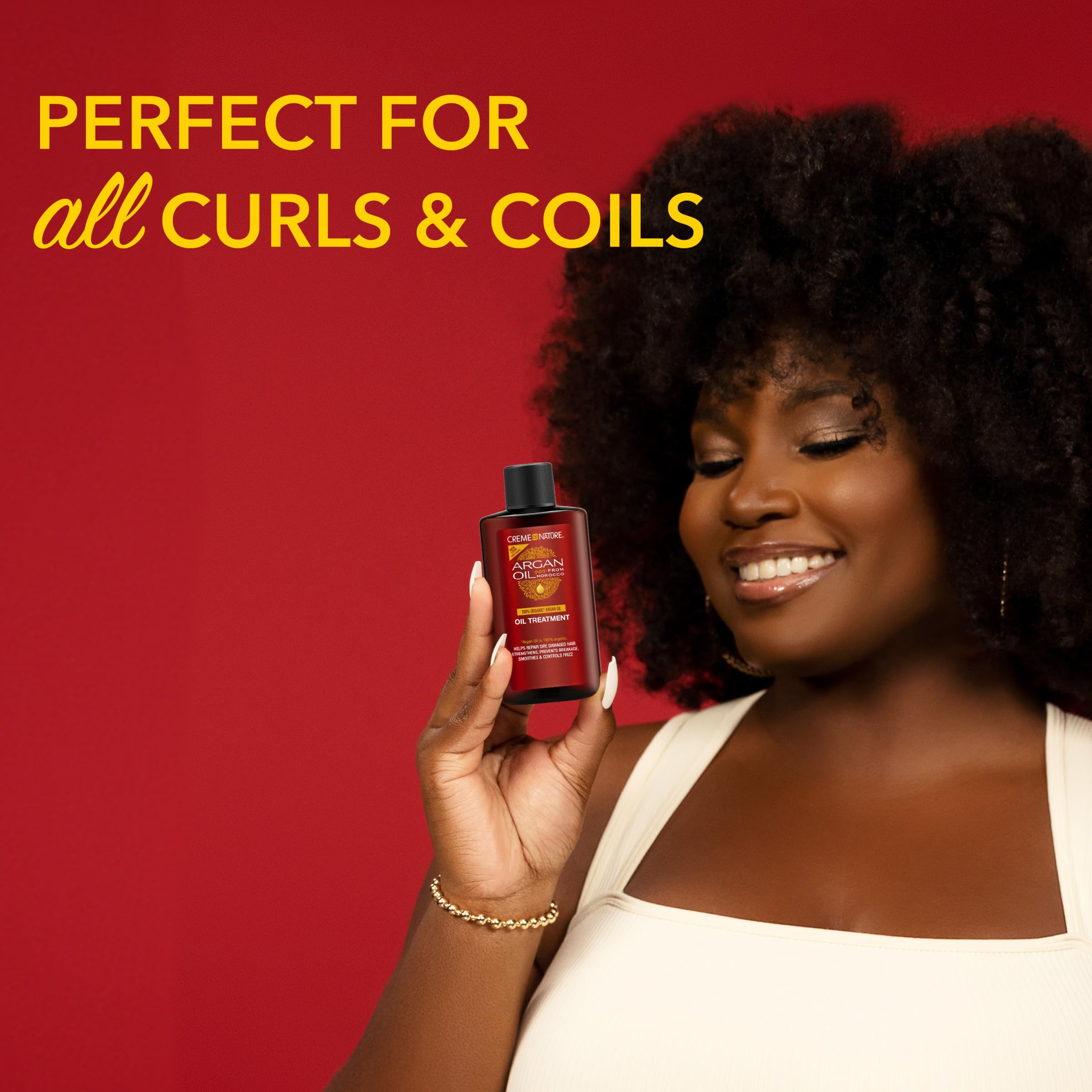 Creme of Nature Argan Oil Treatment Adds Shine Smooths Frizz Strengthens and - Thumbnail 2