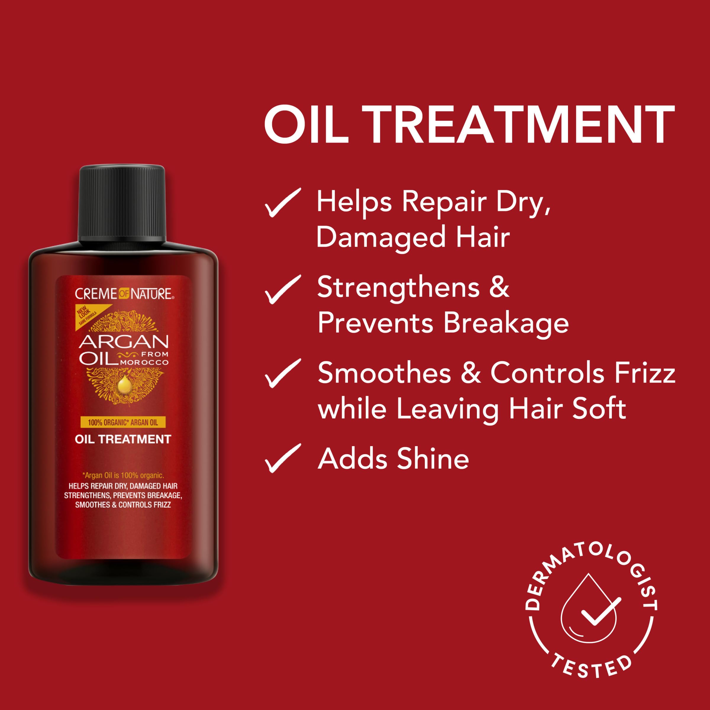 Creme of Nature Argan Oil Treatment Adds Shine Smooths Frizz Strengthens and - Thumbnail 3