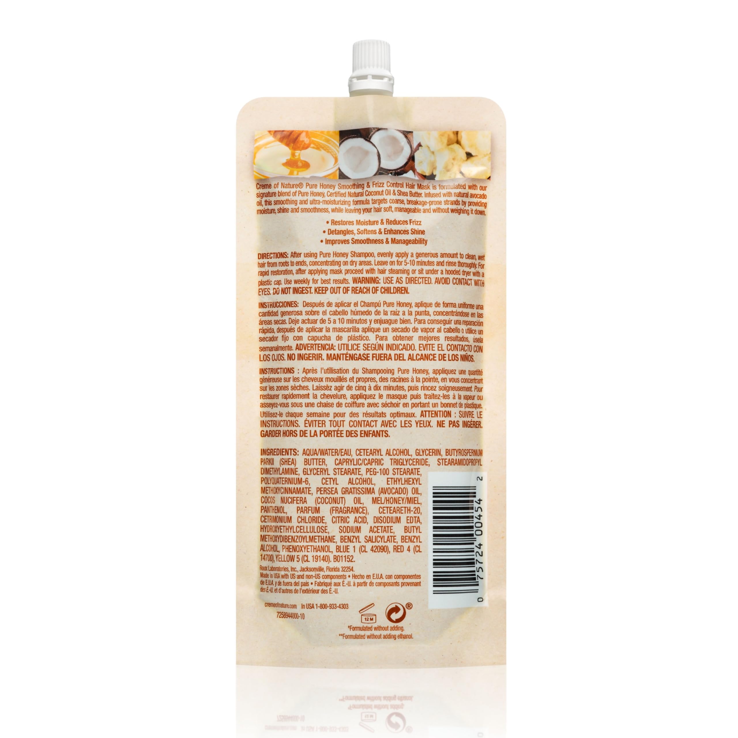 Creme of Nature Pure Honey Hair Mask Avocado 3.8 oz - Thumbnail 2