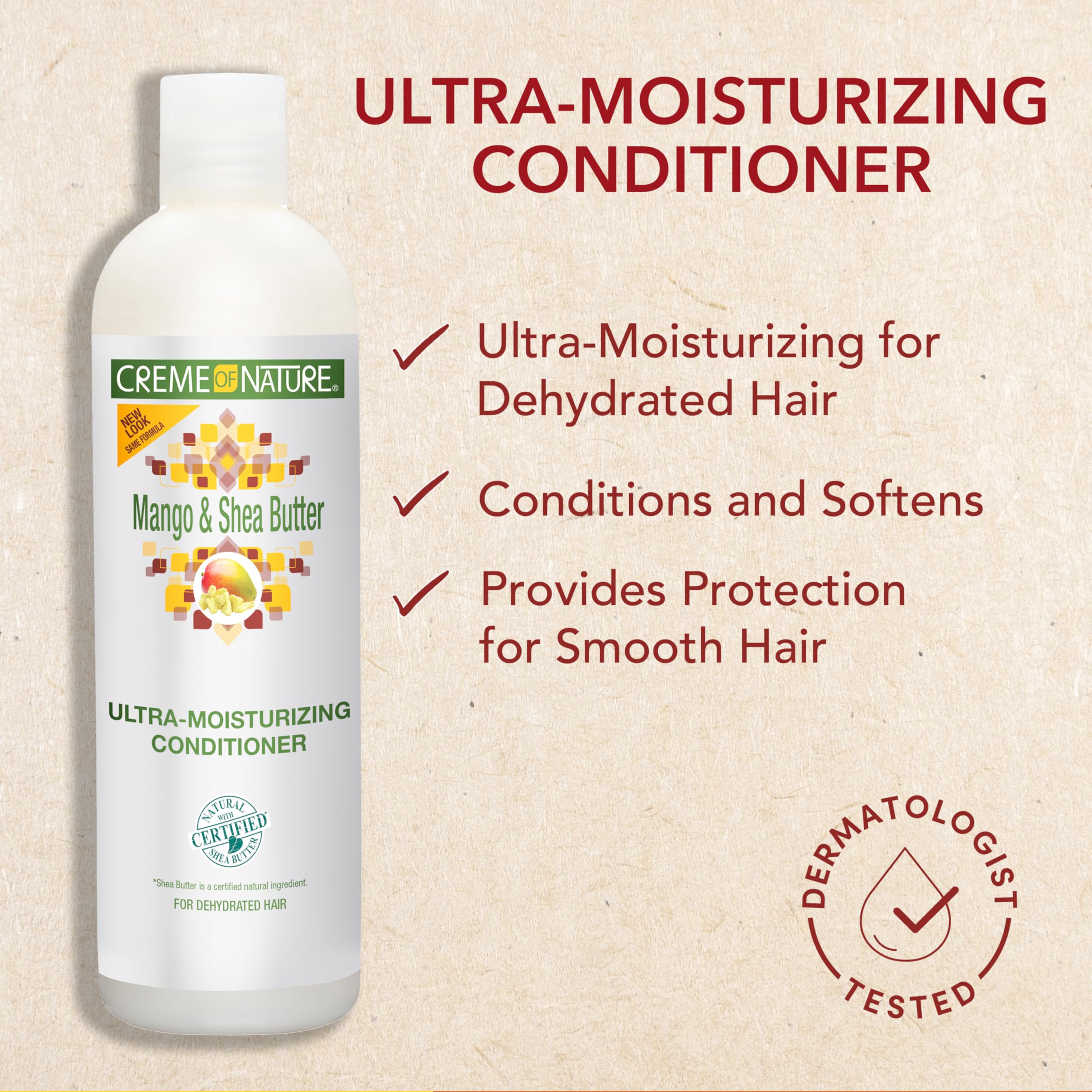 Creme of Nature Conditioner With Mango Shea Butter Ultra Moisturizing for Dry - Thumbnail 3